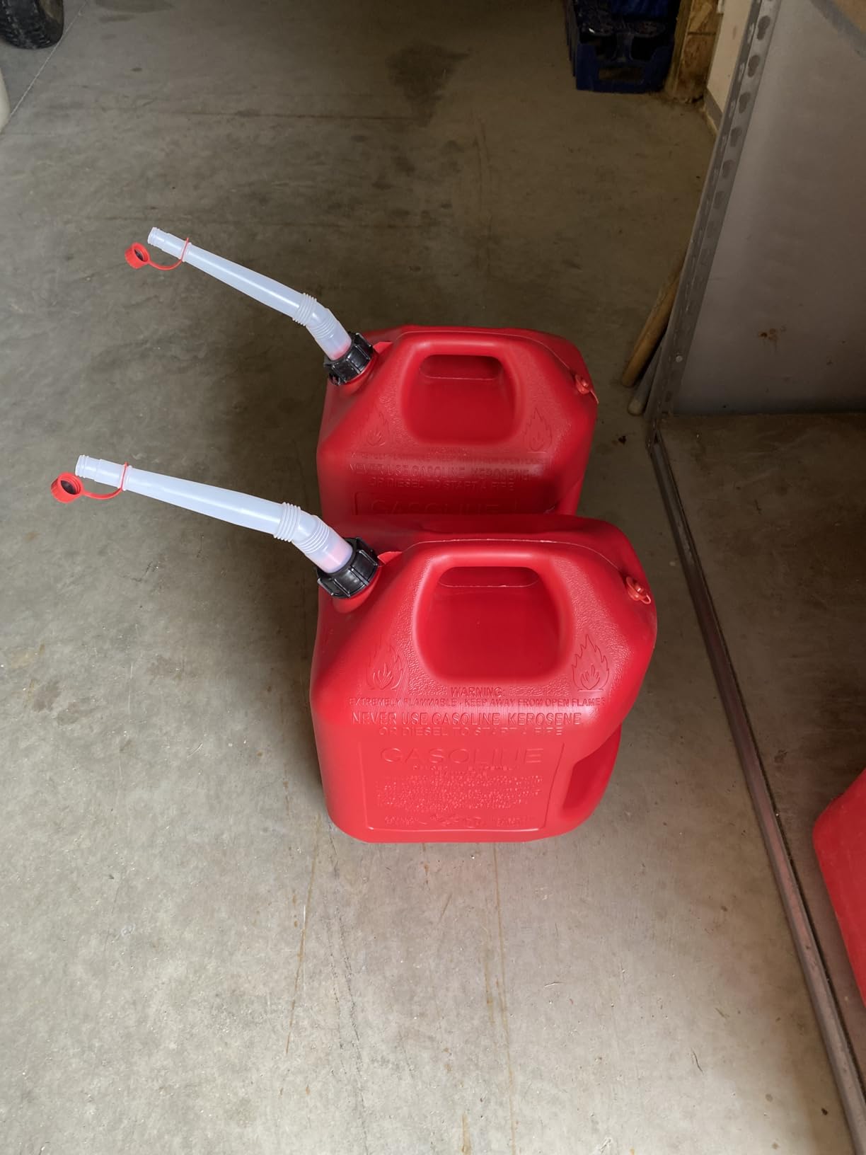 Midwest Can Company 5610 5 Gallon Gas Can Fuel Container Jugs w/Spout (2 Pack) customer photo 2