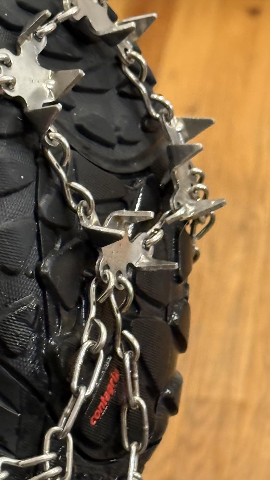 Crampons for Shoes, Traction Cleats Ice Snow Grips with 19 Stainless Steel Spikes, Shoe Talons Anti - Slip Boots Spikes for Walking, Jogging, Climbing and Hiking customer photo 1