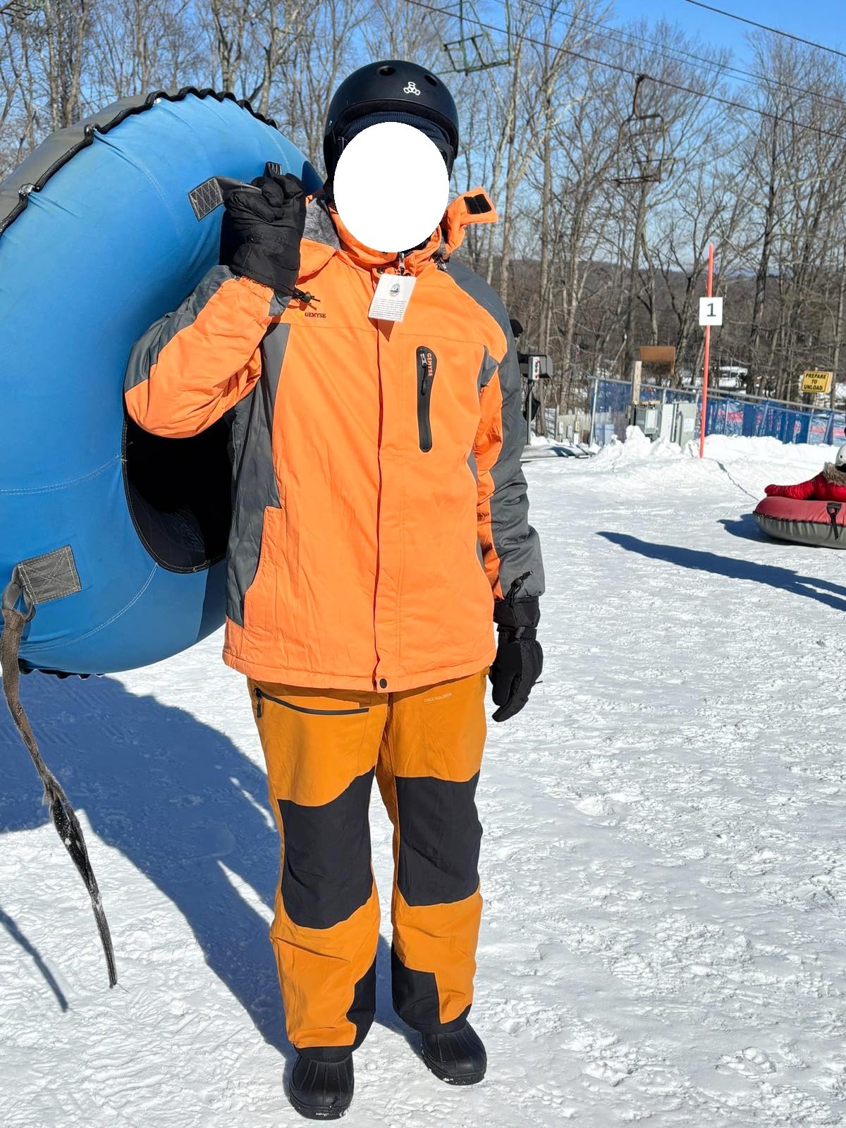 Men's Ski Snow Jacket Warm Winter Waterproof Coat Snowboard Rain Jacket Hooded Windproof Windbreaker customer photo 2