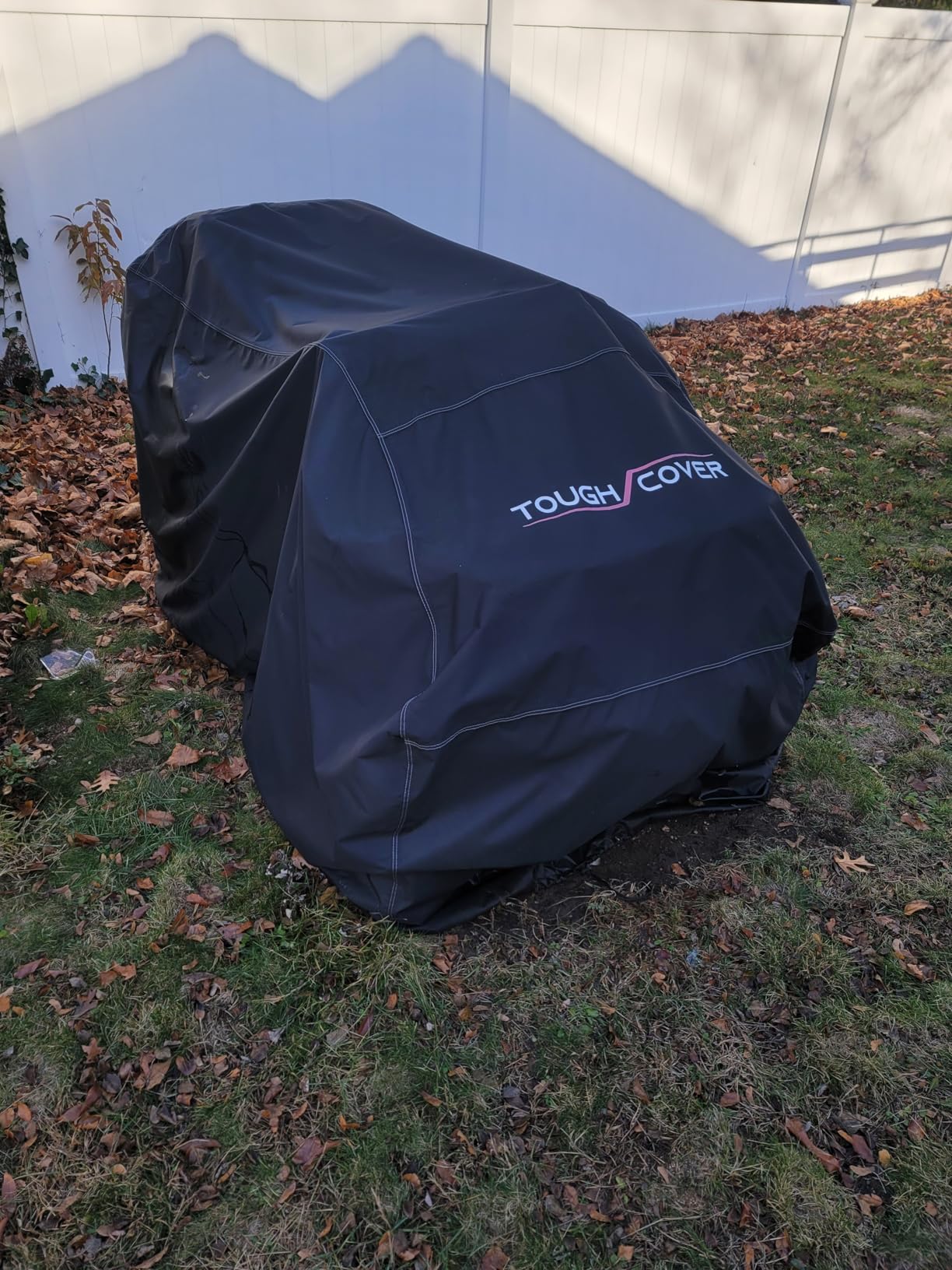 Tough Cover ATV Cover - Standard Size, Black - Built-in Storage Bag for ATV Storage - All-Weather Waterproof Cover - UV Protection for All-Weather Use customer photo 2