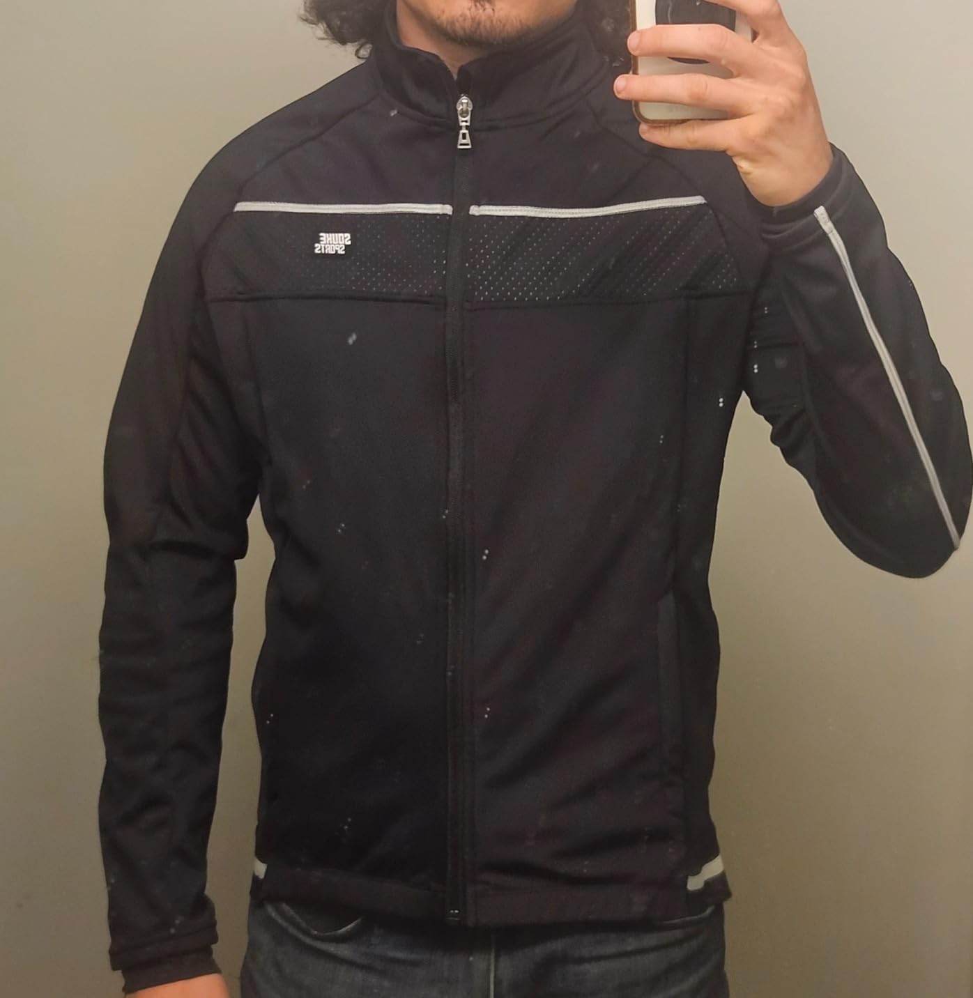 Souke Sports Men's Winter Cycling Jacket, Windproof Water Resistant Thermal Windbreaker customer photo 1