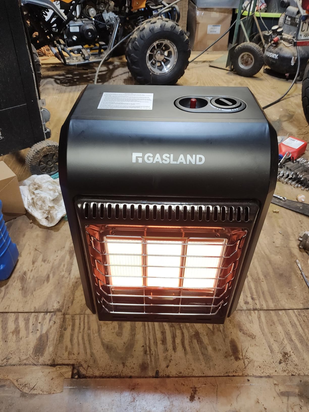 Gasland MHA18BN Propane Radiant Heater, 18,000 BTU Warm Area up to 450 sq ft, Portable LP Gas Heater with LP Regulator Hose customer photo 1