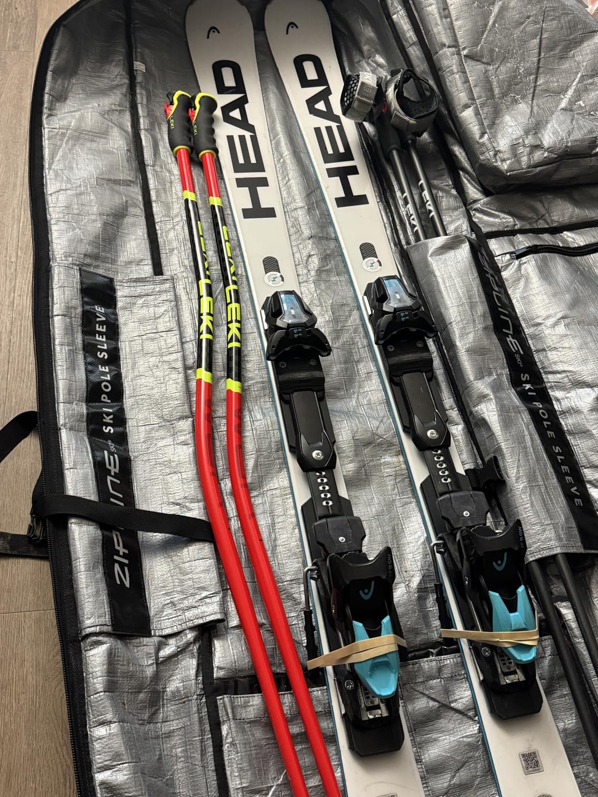 Zipline Ski Double Ski Bag with Wheels - Gear & Apparel Storage for Skiers - 180/200 cm Capacity - Durable & Waterproof - Proven Performance - 3 Yr Warranty - Ski & Snowboard Travel Bag customer photo 2