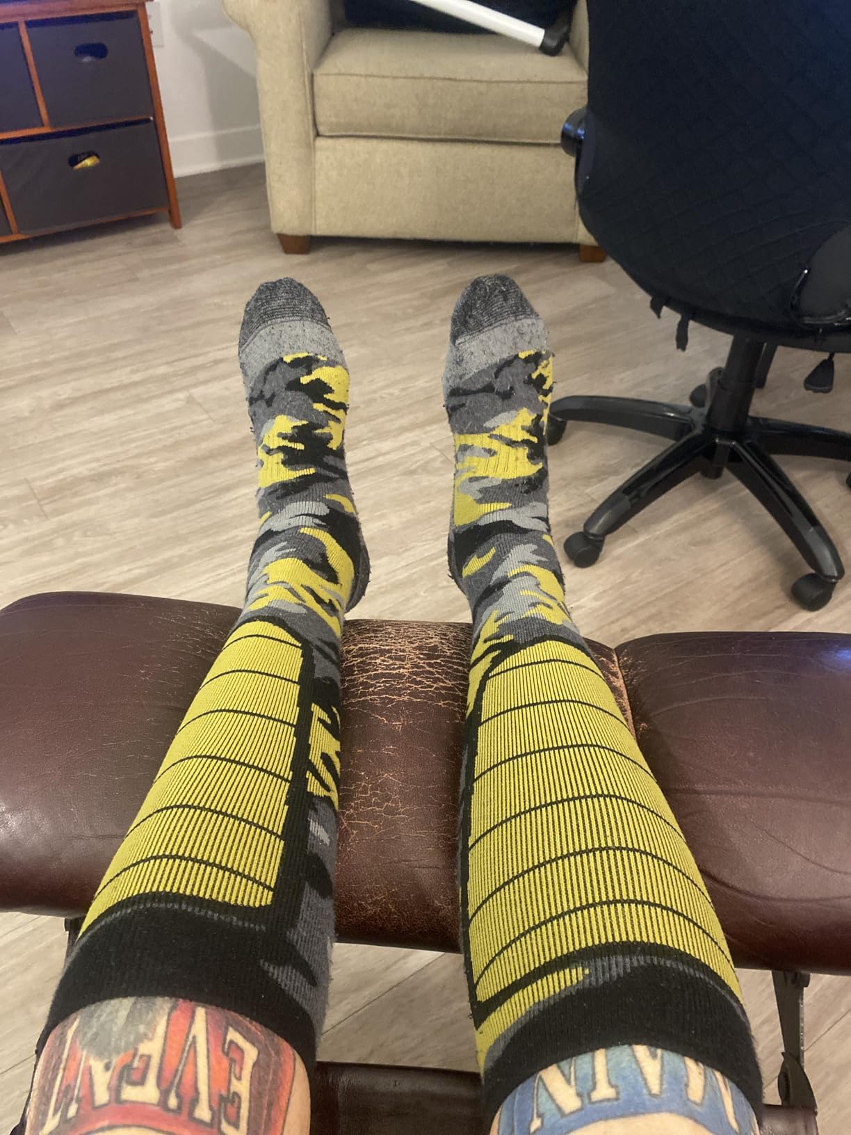 Merino Wool Ski Socks, Cold Weather Socks for Snowboarding, Snow, Winter, Thermal Knee-high Warm Socks, Hunting customer photo 2