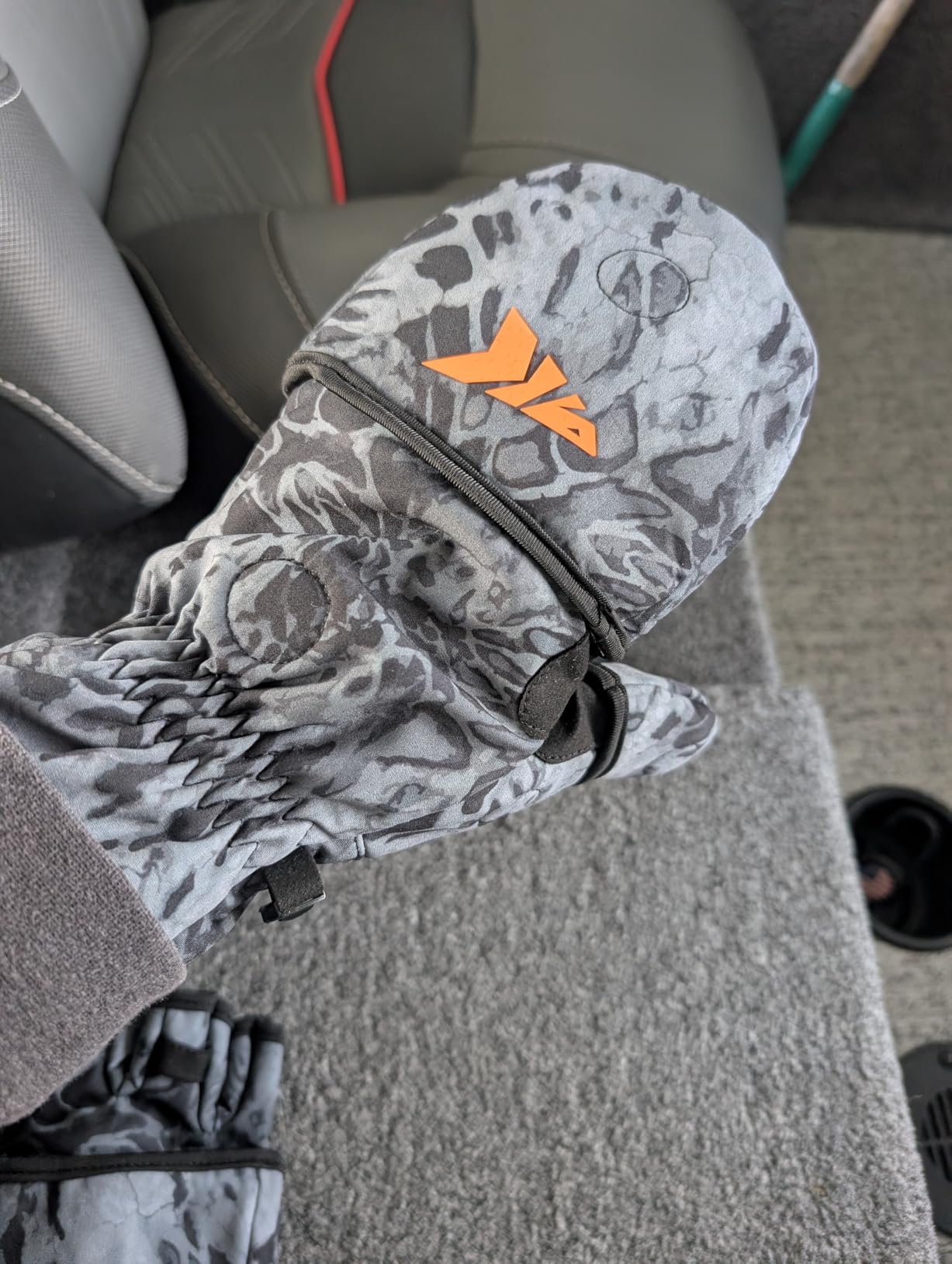PolarBlast Convertible Ice Fishing Gloves Cold Weather Mittens and Fingerless Gloves with 3M Thinsulate Ideal for Ice Fishing, Photography customer photo 2