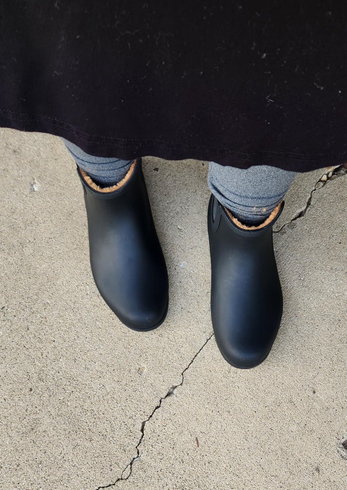 Chooka Women's Waterproof Chelsea Bootie - Plush Lined, Slip-On Rain Ankle Boots customer photo 1