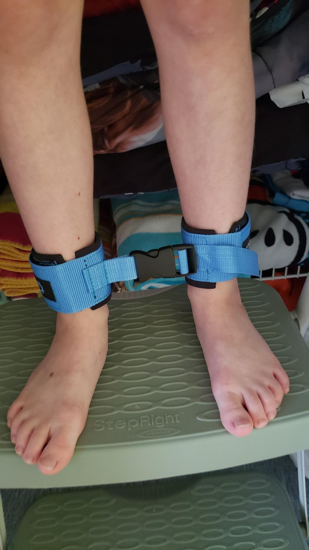 Myosource Kinetic Bands Tumble Pro X Ankle Straps Kit - Cheerleading Standing Tumbling Equipment, Gymnastics Backhandspring Trainer customer photo 2