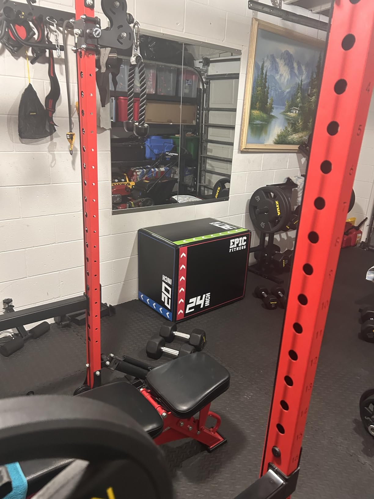 3-in-1 Foam Plyometric Jump Box - High-Density EPE Foam Core - Non-Slip & Easy-to-Clean PVC Leather Cover - Box Height: 20, 24, 30 - For HIIT, MMA, Crossfit, Exercise, Fitness Training customer photo 1