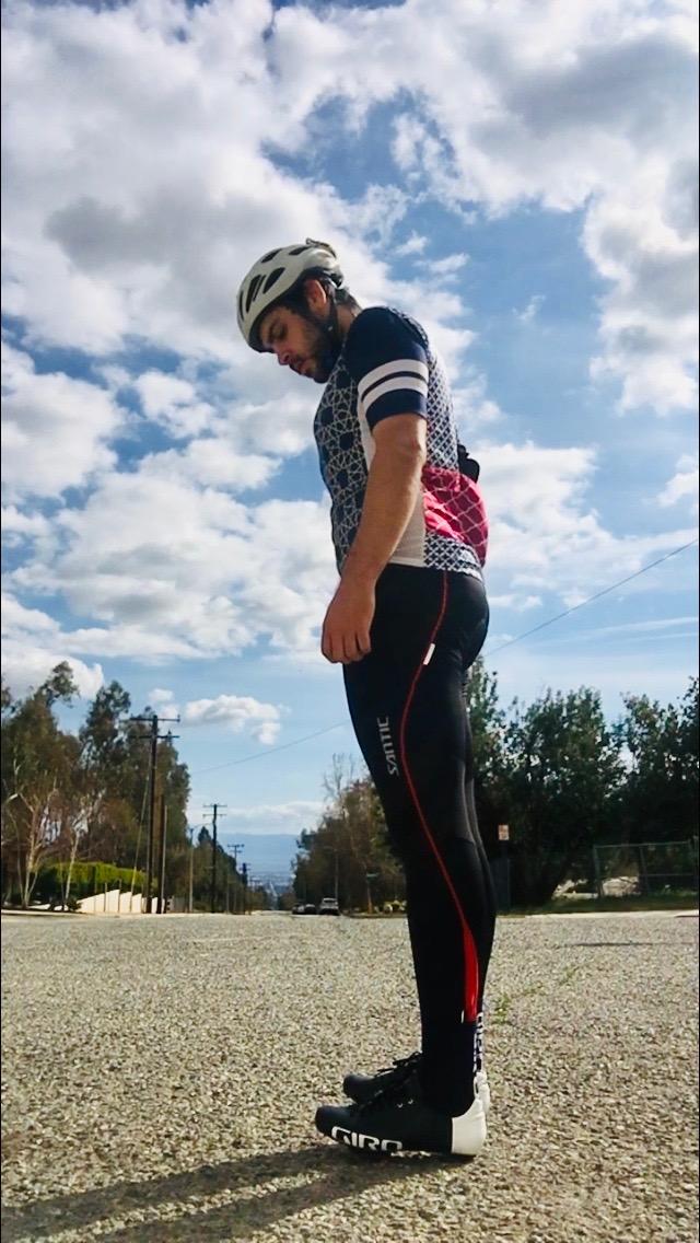 Cycling Bib Tights Men Padded Cycling Bib Pants Long Padded with Pocket customer photo 1