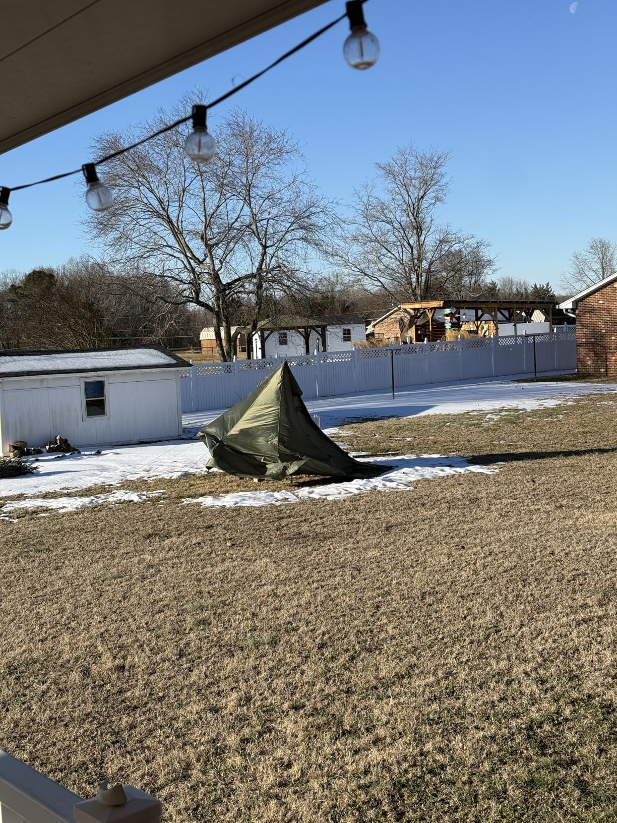 4 Persons 5lb Lightweight Tipi Hot Tents with Stove Jack, 7'3