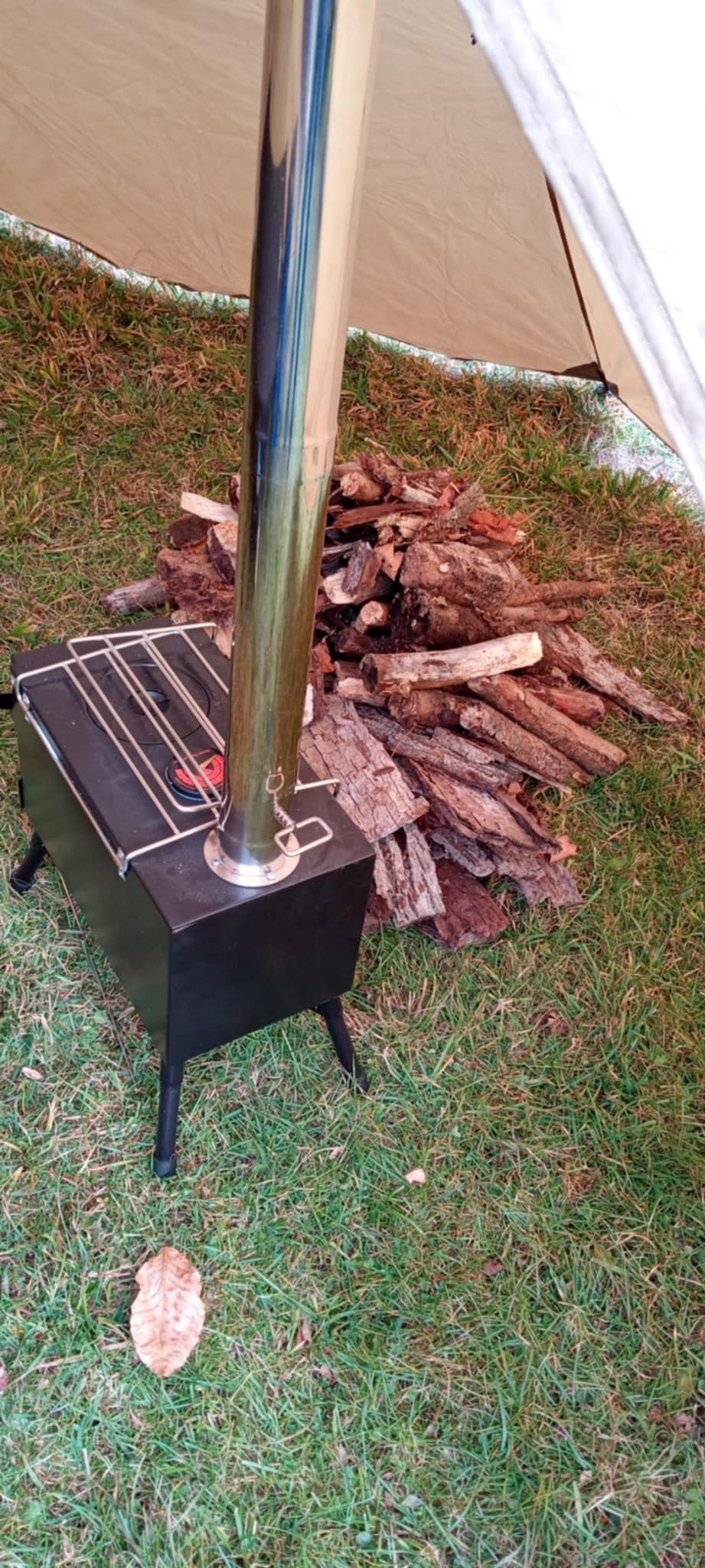 4 Persons 5lb Lightweight Tipi Hot Tents with Stove Jack, 7'3