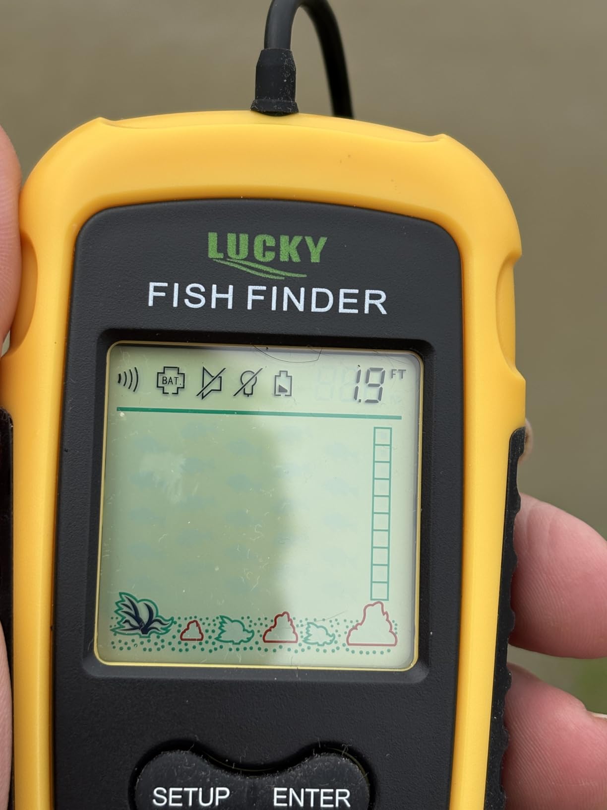 LUCKY Hard Travel Case for LUCKYLAKER Handheld Fish Finder - Waterproof for Ice Fishing customer photo 1
