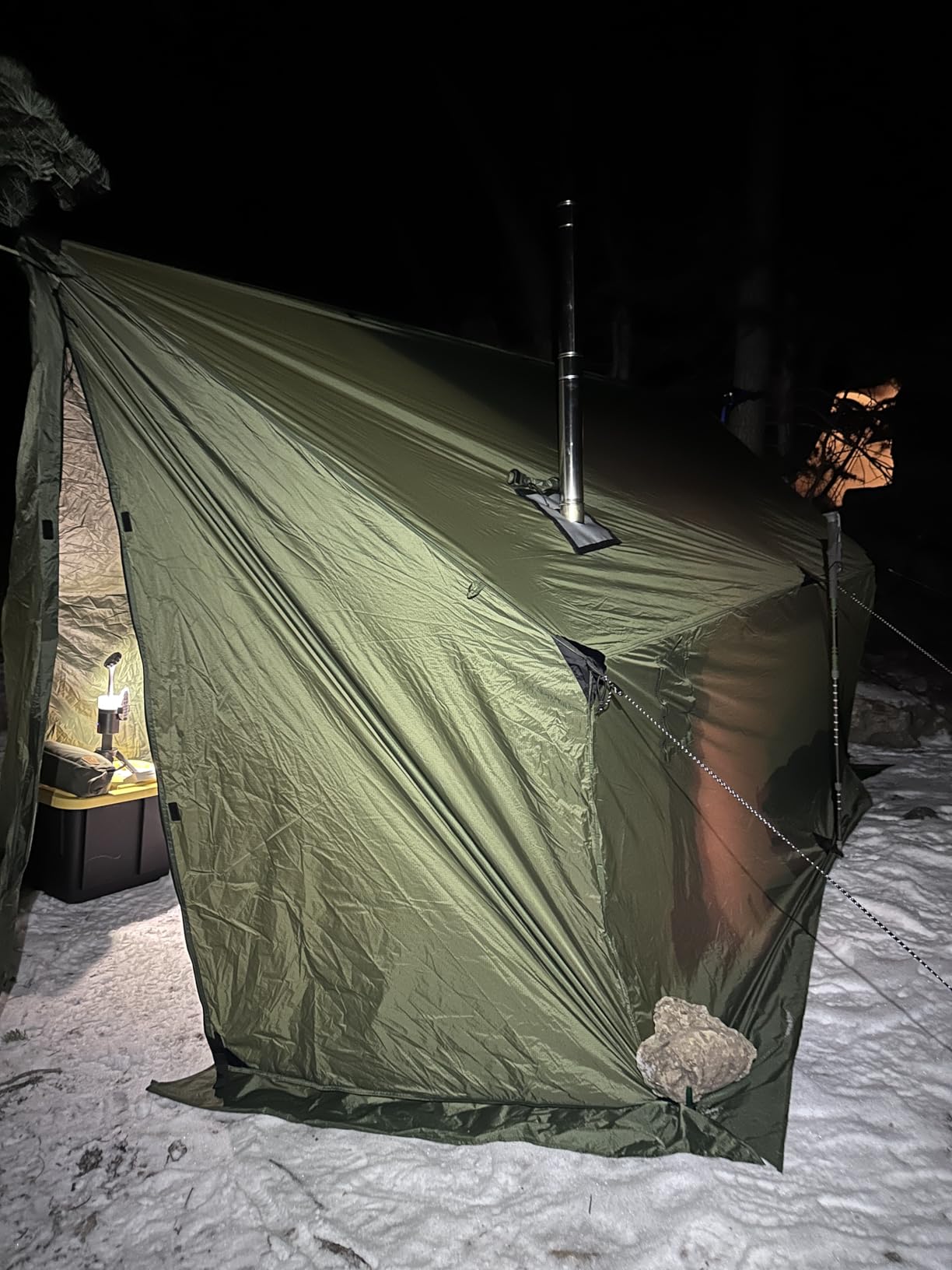 OneTigris TEGIMEN Hammock Hot Tent with Stove Jack - Spacious, Versatile Wall Tent with Snow Skirt - 3000mm Waterproof customer photo 2