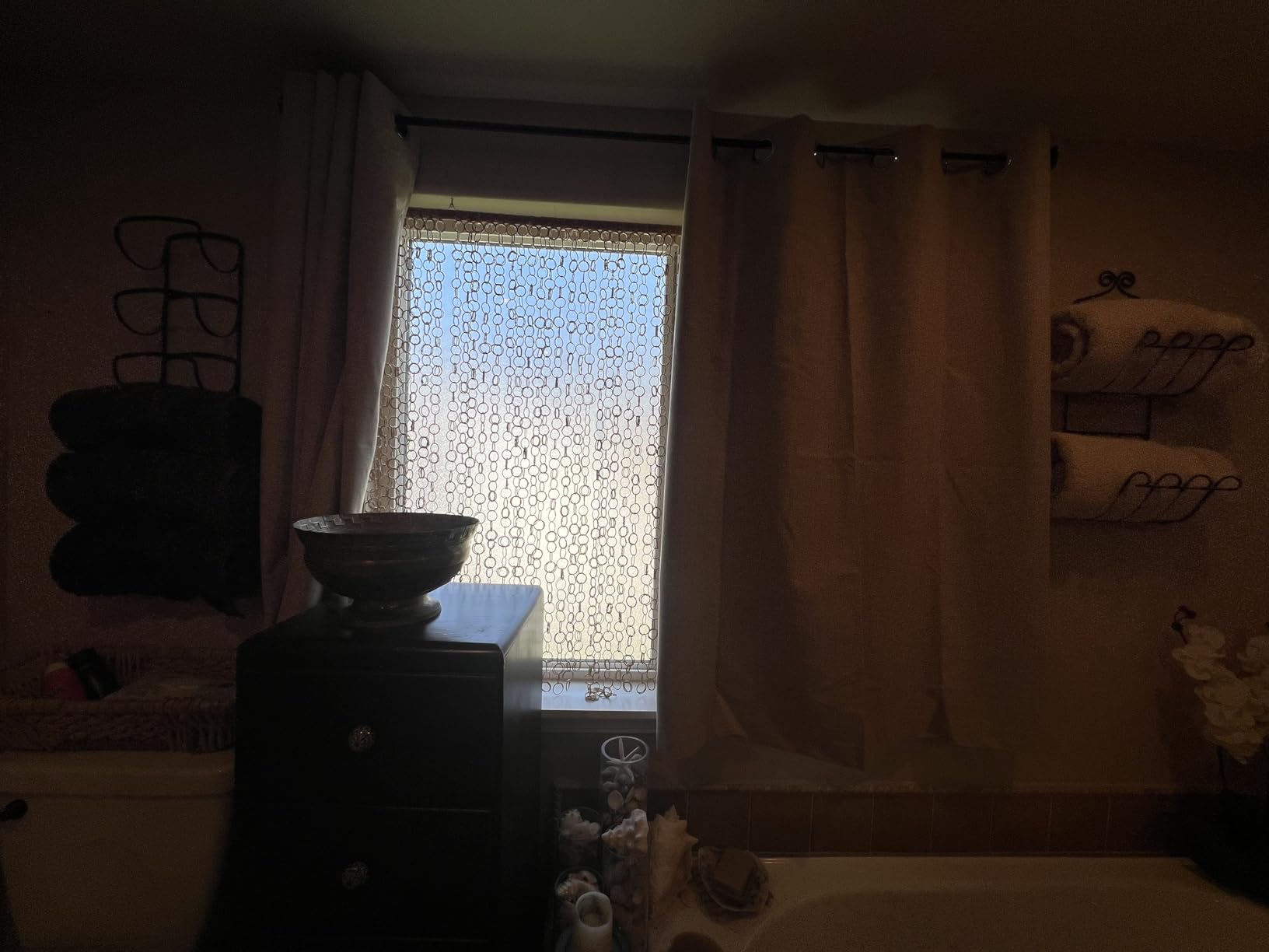 MIULEE 100% Blackout Linen Textured Curtains for Bedroom Solid Thermal Insulated Natural Beige Grommet Room Darkening Curtains & Drapes Luxury Decor for Living Room Nursery 52 x 84 Inch (2 Panels) customer photo 2