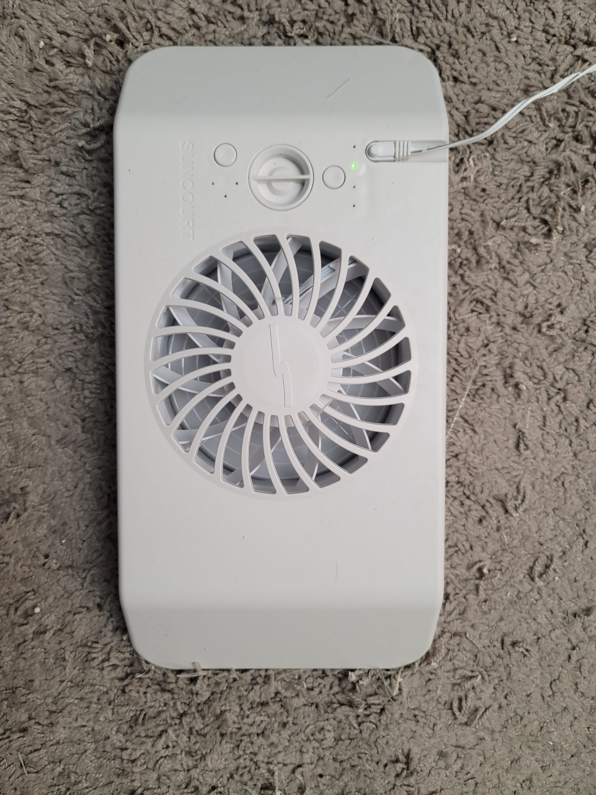 Suncourt Equalizer EZ8 Floor/Wall Register Booster Fan - Ultra-Quiet, 8-Speed Fan with Smart Technology and 6-Foot Power Cord, HC600-WK (White) customer photo 2