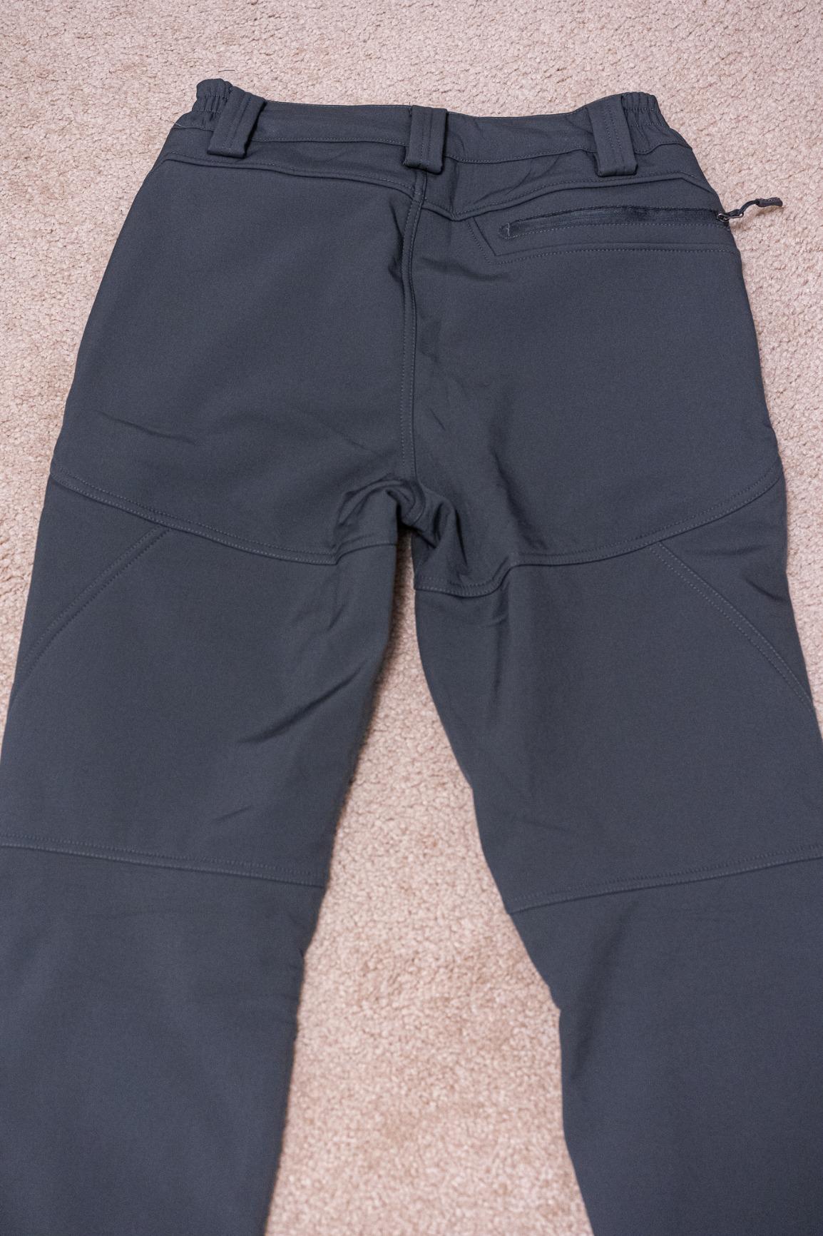 Men's Fleece Lined Outdoor Cargo Hiking Pants Water Repellent Softshell Snow Ski Pants with Zipper Pockets customer photo 2