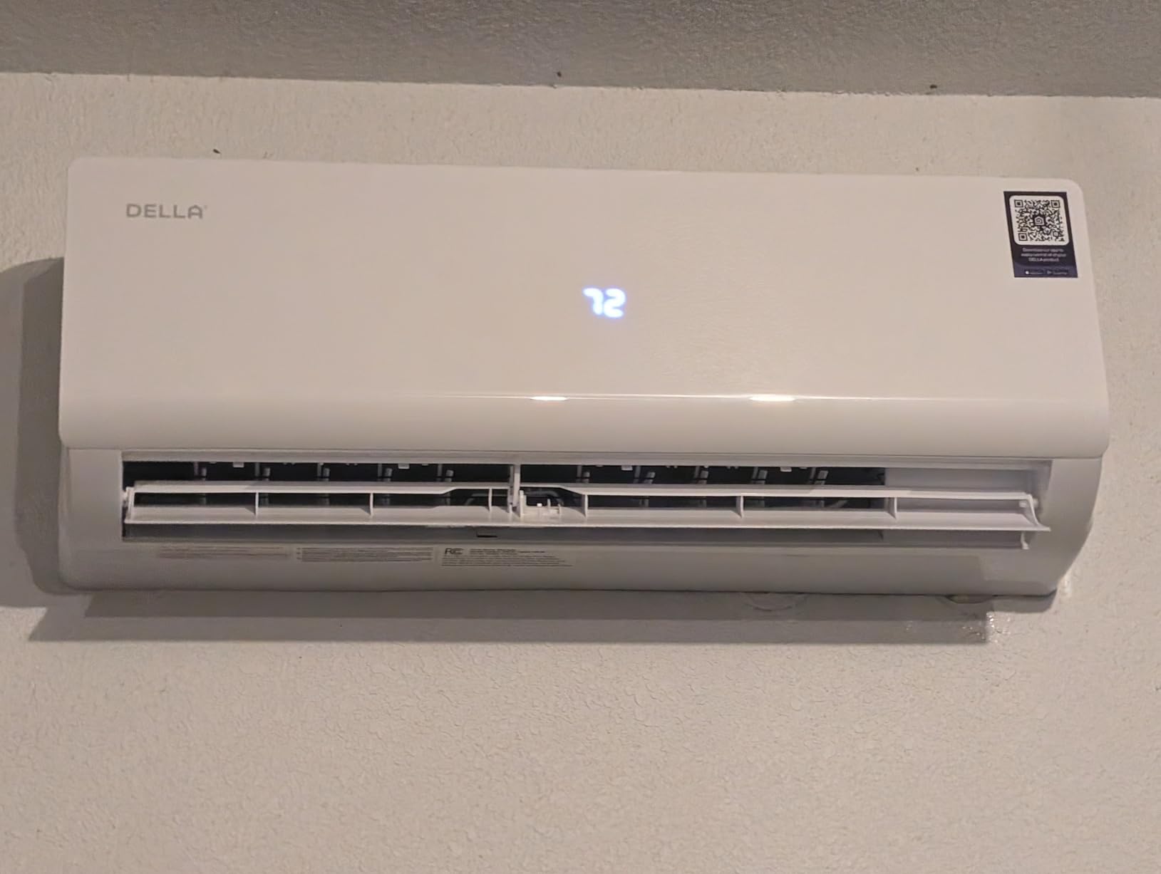 DELLA Vario Series 12000 BTU Mini Split Air Conditioner Work with Alexa with 1 Ton Pre-Charged Heat Pump Ductless Inverter System, 23 SEER2, Cools Up to 550 Sq. Ft, 16.4ft Installation Kit Included customer photo 2