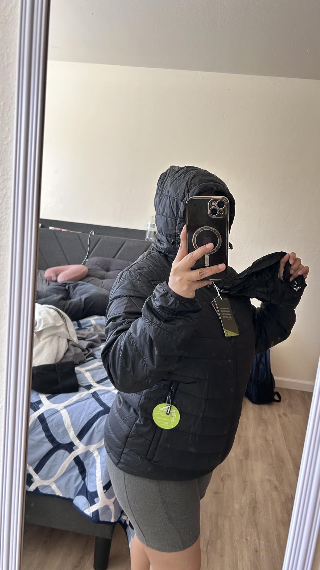 TACVASEN Women's Packable Lightweight Full-Zip Puffer Jacket with Hood Quilted Winter Coat customer photo 2