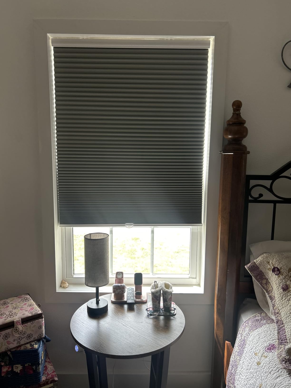 MYshade Cordless Blackout Cellular Shades for Windows, Honeycomb Window Shades with Thermal Insulation, Child & Pet Safe Room Darkening Shade, Easy Install, 35
