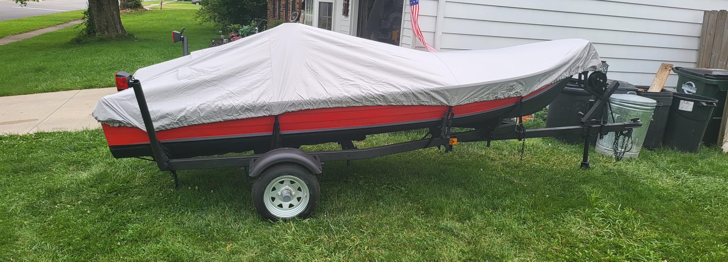 Jet Ski Cover VINPATIO 600D Trailerable Jetski Cover, Heavy Duty 100% Waterproof and UV Protection PWC Cover, Compatible with Seadoo Yamaha Kawasaki Honda Polaris Jet Ski 102