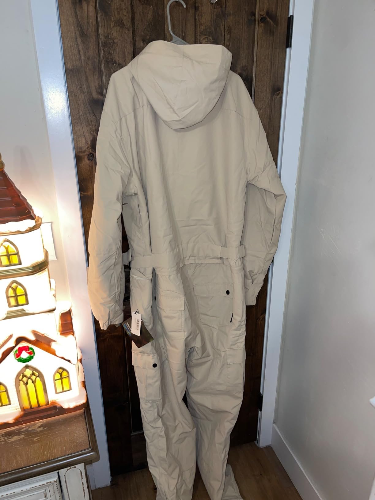 Mens One Piece Ski Suit Snowsuits Colorful Snowboard Jumpsuits Waterproof Hooded Warm Jackets Outdoor Winter customer photo 2