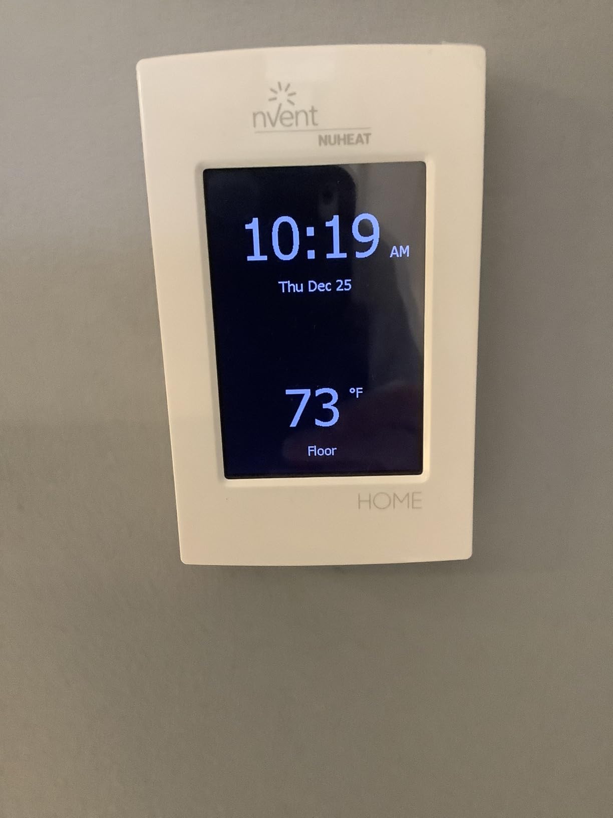 nVent Nuheat Home AC0056 Programmable Touchscreen Thermostat, for Radiant Heated Floors, 120V/ 240V Cables, with an Extra OJ Electronics Floor Heating Temperature Sensor and Built-in GFCI customer photo 1