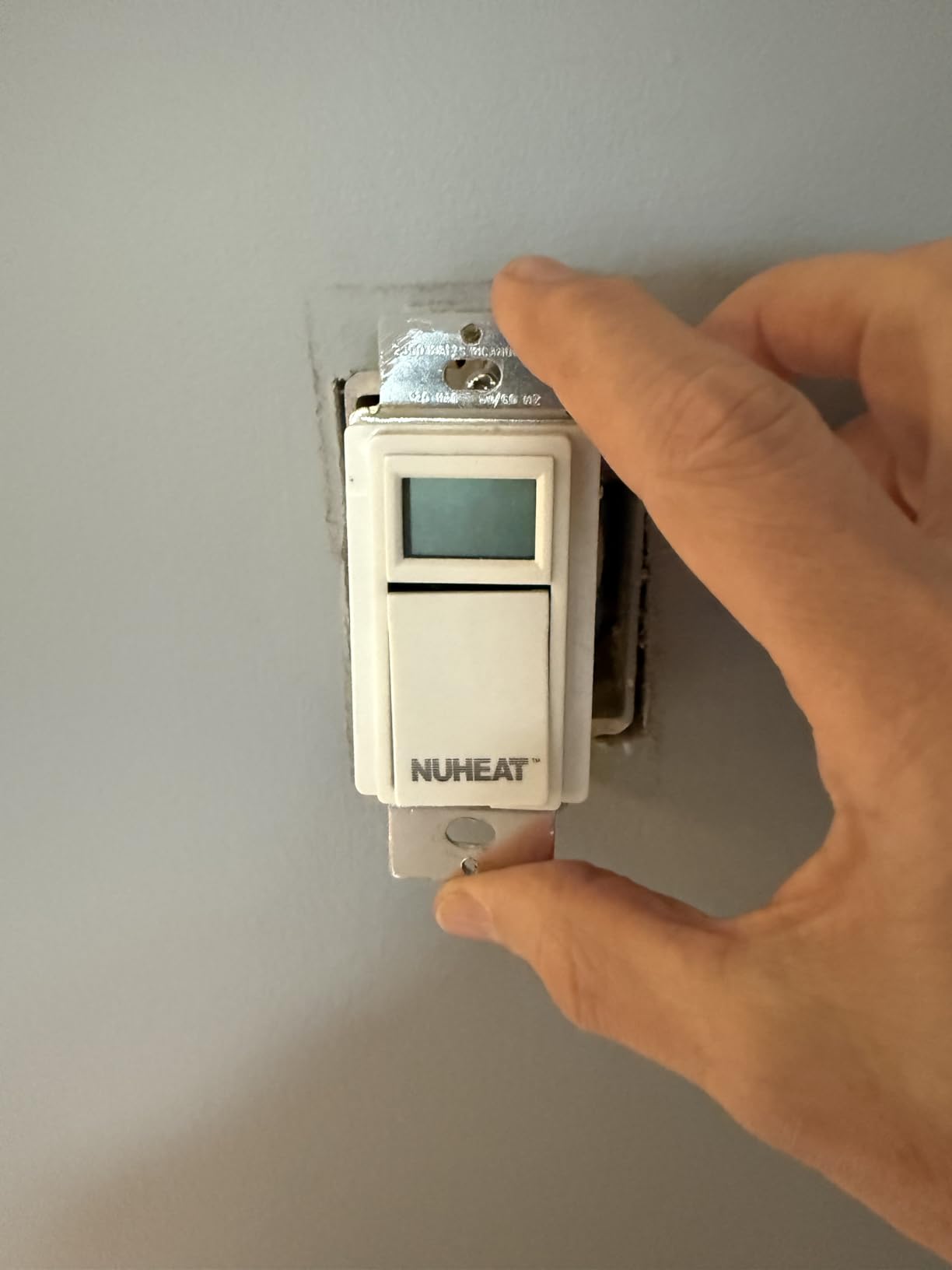nVent Nuheat Home AC0056 Programmable Touchscreen Thermostat, for Radiant Heated Floors, 120V/ 240V Cables, with an Extra OJ Electronics Floor Heating Temperature Sensor and Built-in GFCI customer photo 2