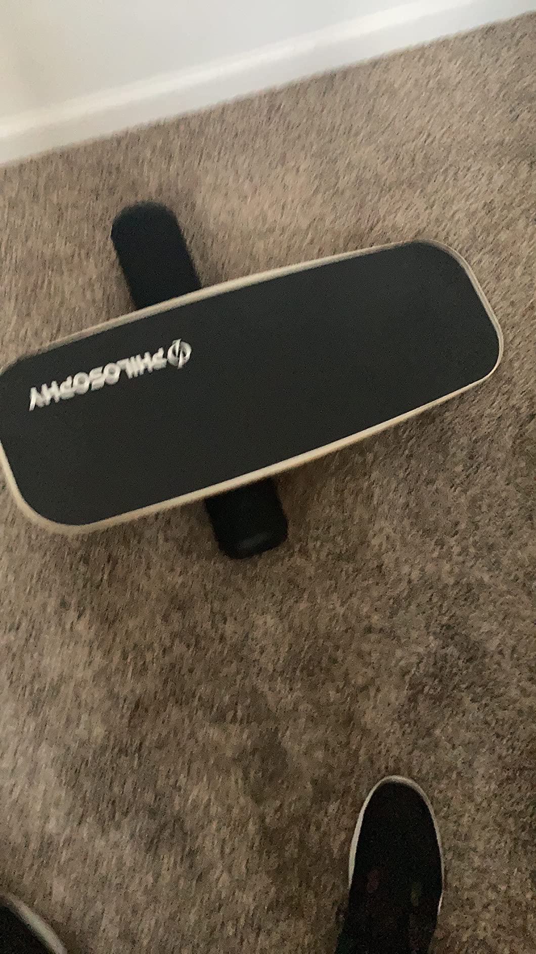 Philosophy Gym Balance Board - Wooden Balance Trainer with Adjustable Stoppers customer photo 2