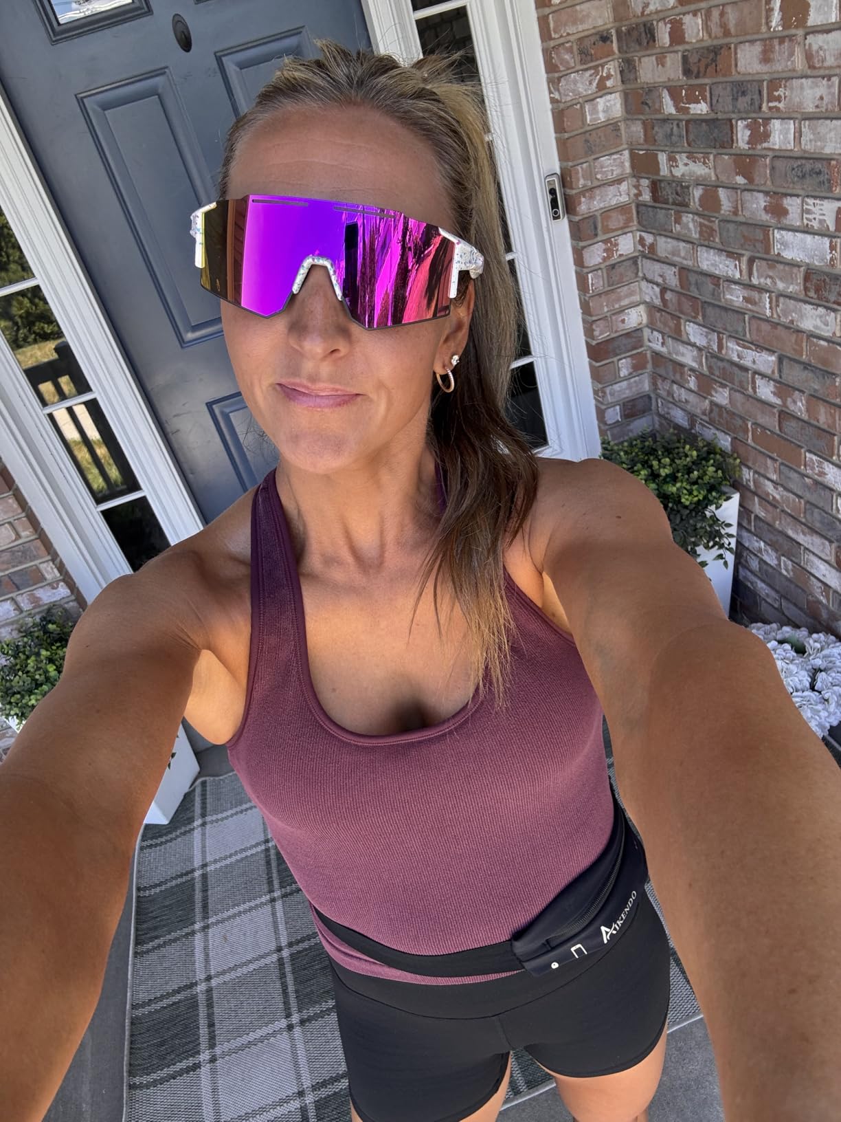 Ukoly Cycling Sunglasses for Men Women with 3 Interchangeable Lenses, Polarized Sports Sunglasses, Baseball Sunglasses customer photo 1