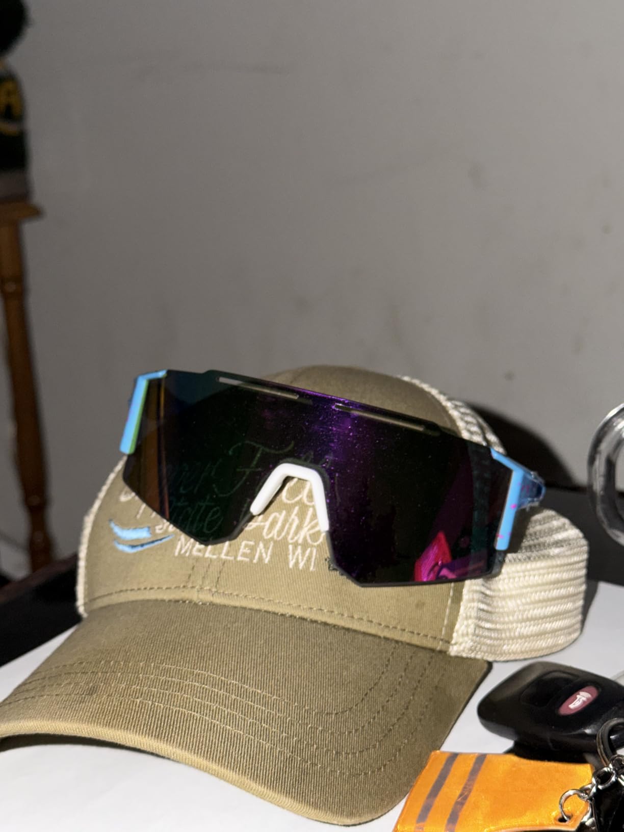 Ukoly Cycling Sunglasses for Men Women with 3 Interchangeable Lenses, Polarized Sports Sunglasses, Baseball Sunglasses customer photo 2