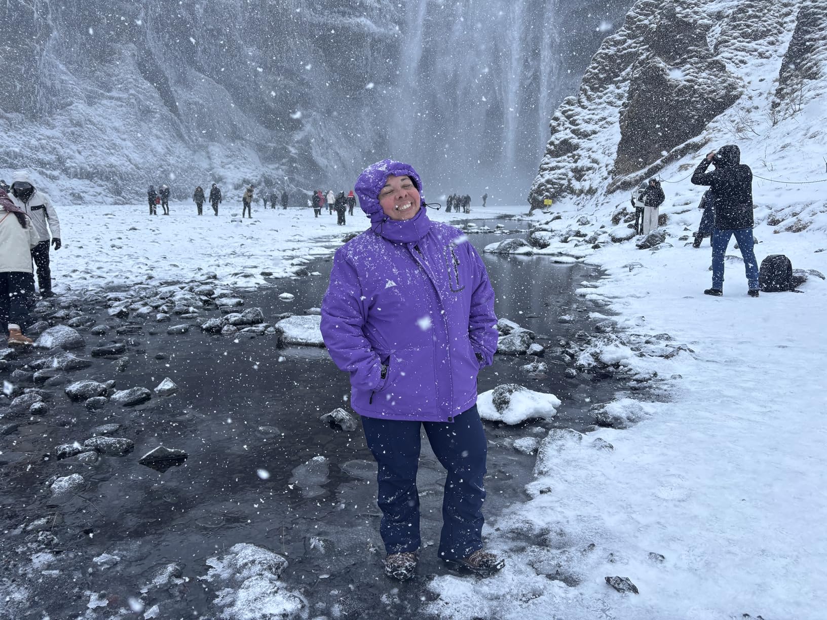 MOERDENG Women's Waterproof Ski Jacket Warm Winter Coat Outdoor Windbreaker Hiking Snowboarding Jacket customer photo 1