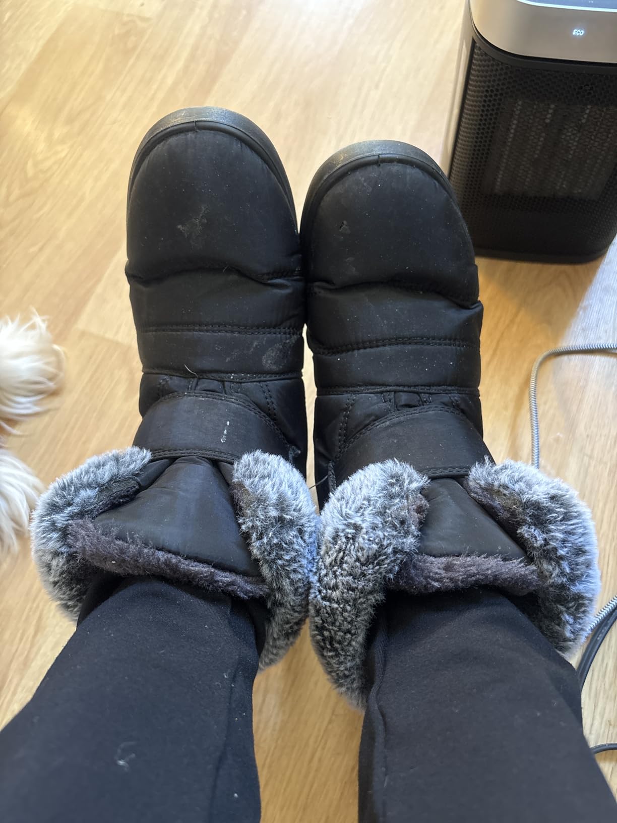 Aomigoct Women Winter Snow Boots: Fur Lined Warm Slip On Boots for Women Waterproof Booties Comfortable Outdoor customer photo 2