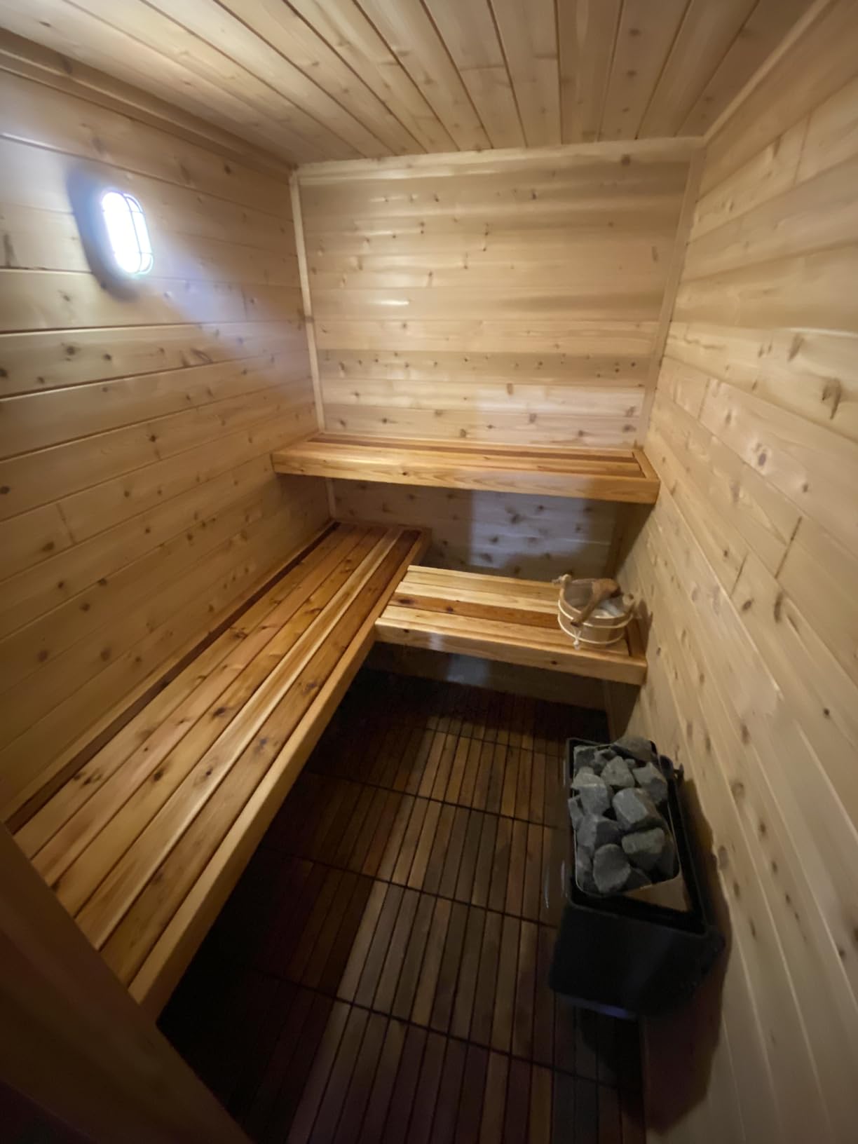 HSE Cedar Sauna Bucket & Ladle (4L, Red Cedar) customer photo 2