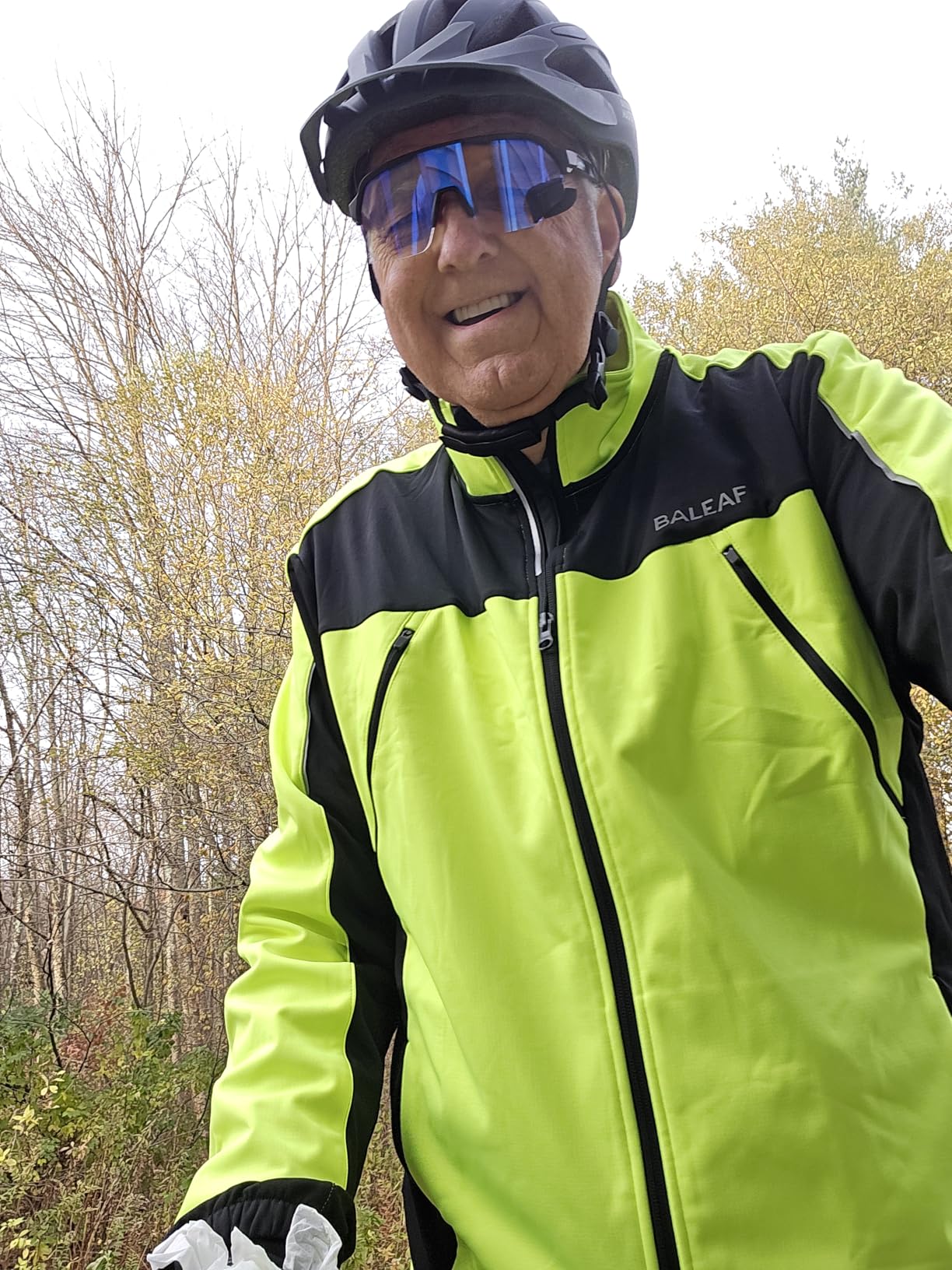 baleaf Men's Winter Jacket Windproof Softshell Thermal Warm Pockets Cycling Running Mountain Biking Cold Weather Gear customer photo 1
