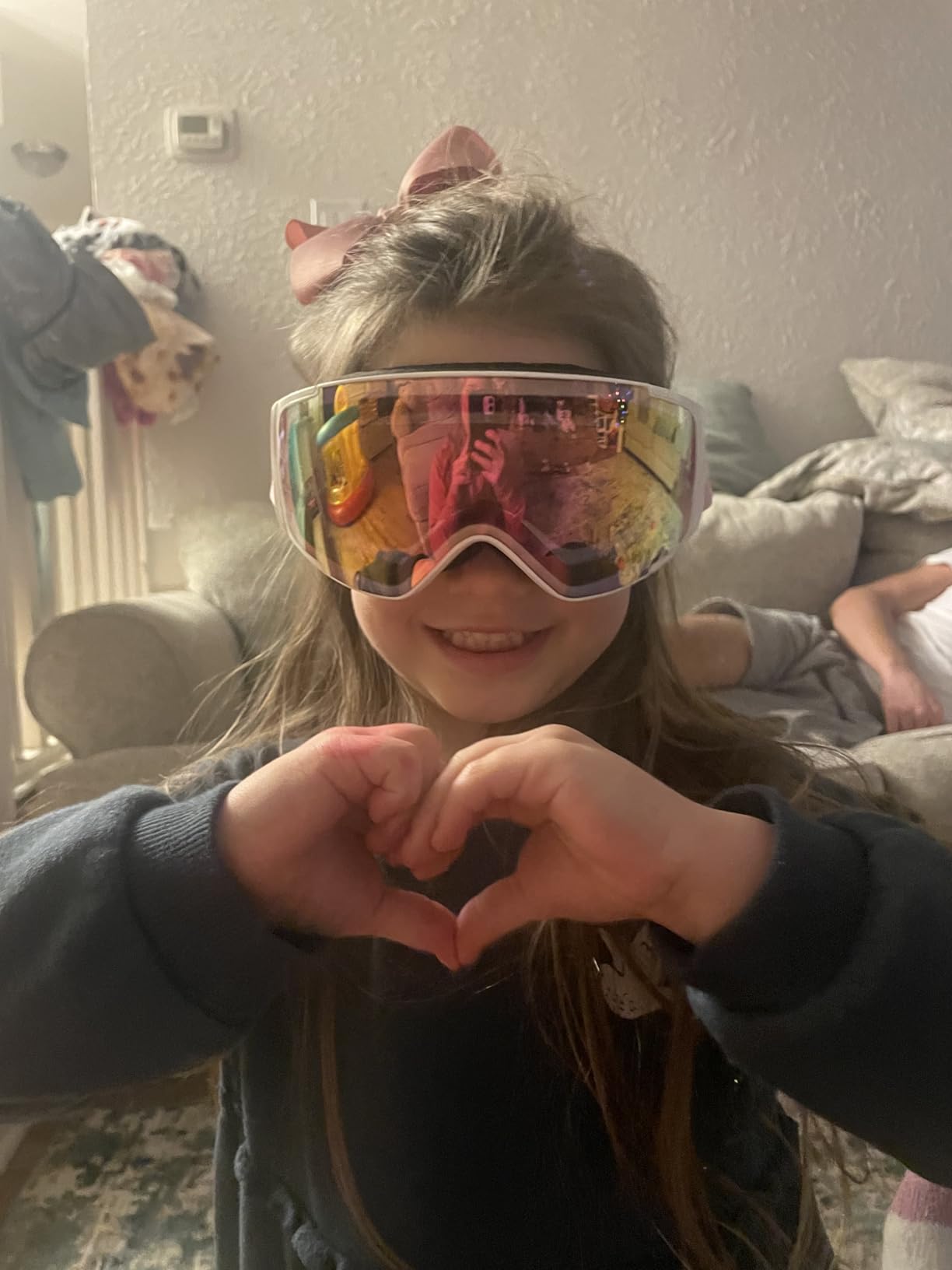 Freela Kids Ski Snowboard Goggles for Toddler(3-14) Youth Anti Fog Anti UV Goggles Girls Boys Snow Skiing Equipment customer photo 2