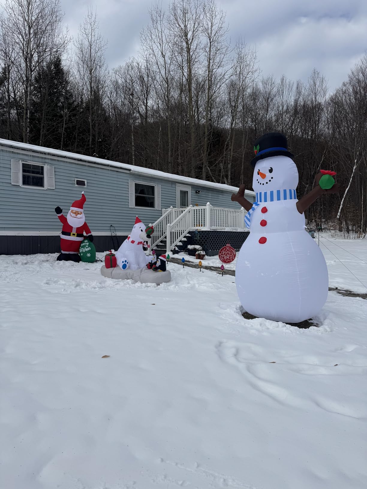 Joiedomi 6FT Polar Bear and Penguin with Campfire customer photo 1