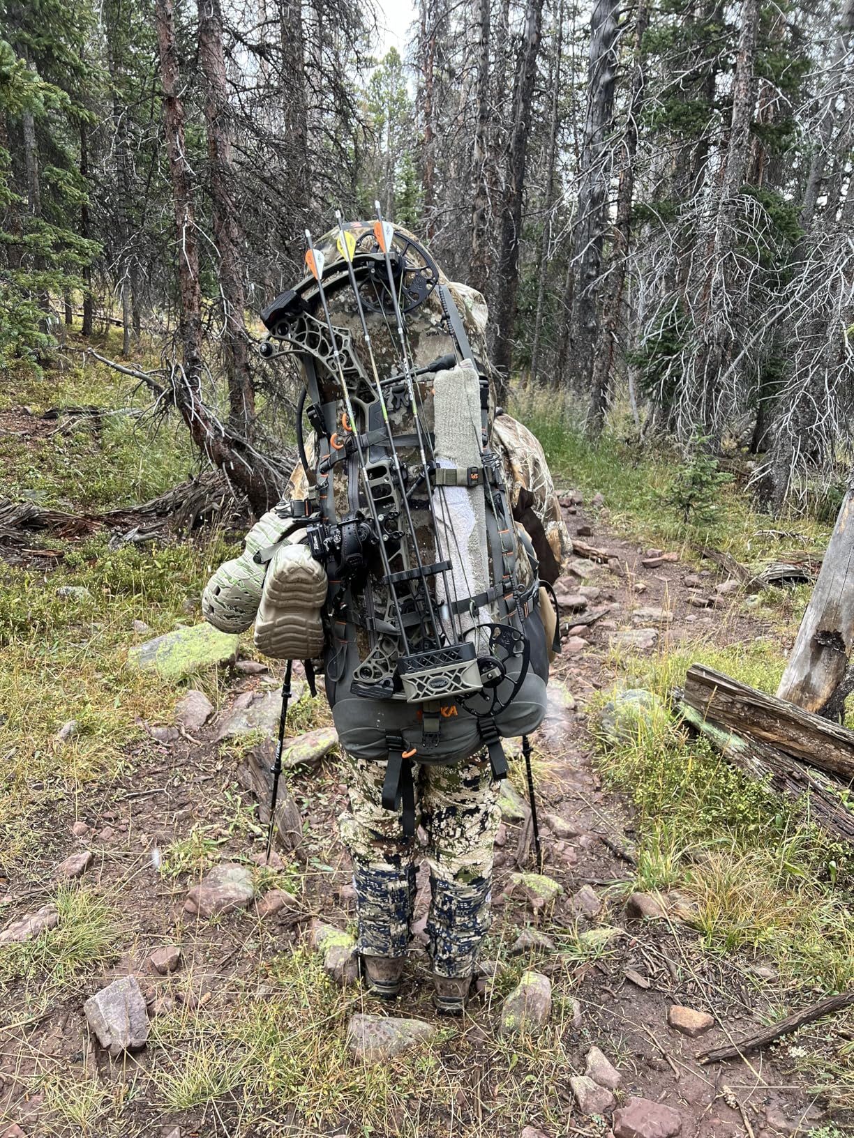 SPIKA Hunting Backpacks for Men, Meat Hauler Frame Pack with Rifle Holder, 40L/80L Extendable + Capacity for Bow Rifle Gun customer photo 2