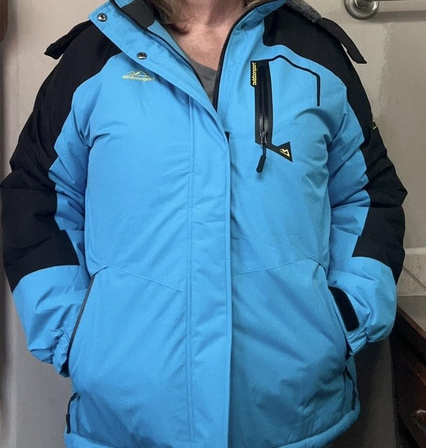 MAGCOMSEN Womens Ski Jacket Waterproof Insulated Snow Jacket Warm Windproof Winter Coats with Hood Fleece Lined Jacket customer photo 1
