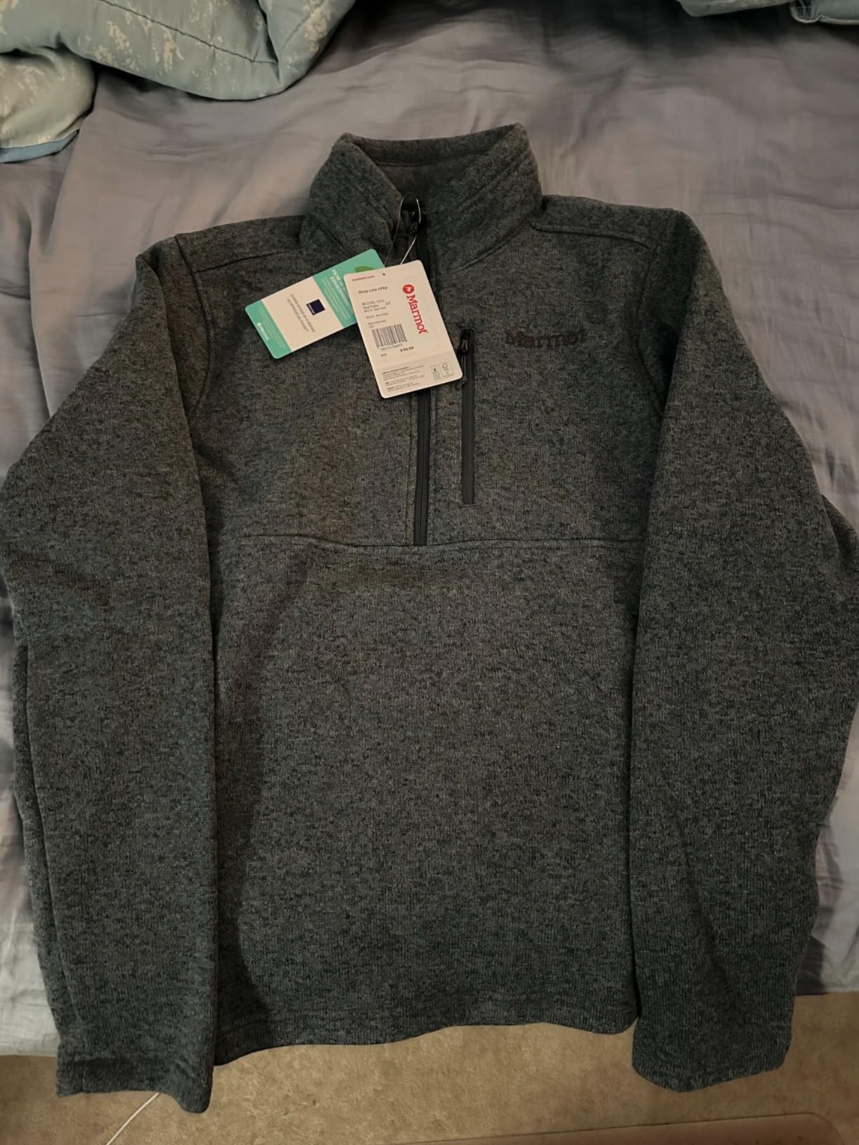 Marmot Men's Drop Line 1/2 Zip Pullover Lightweight 100-Weight Sweater Fleece Jacket customer photo 1