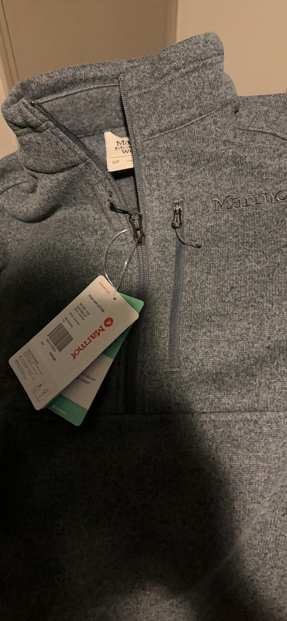 Marmot Men's Drop Line 1/2 Zip Pullover Lightweight 100-Weight Sweater Fleece Jacket customer photo 2