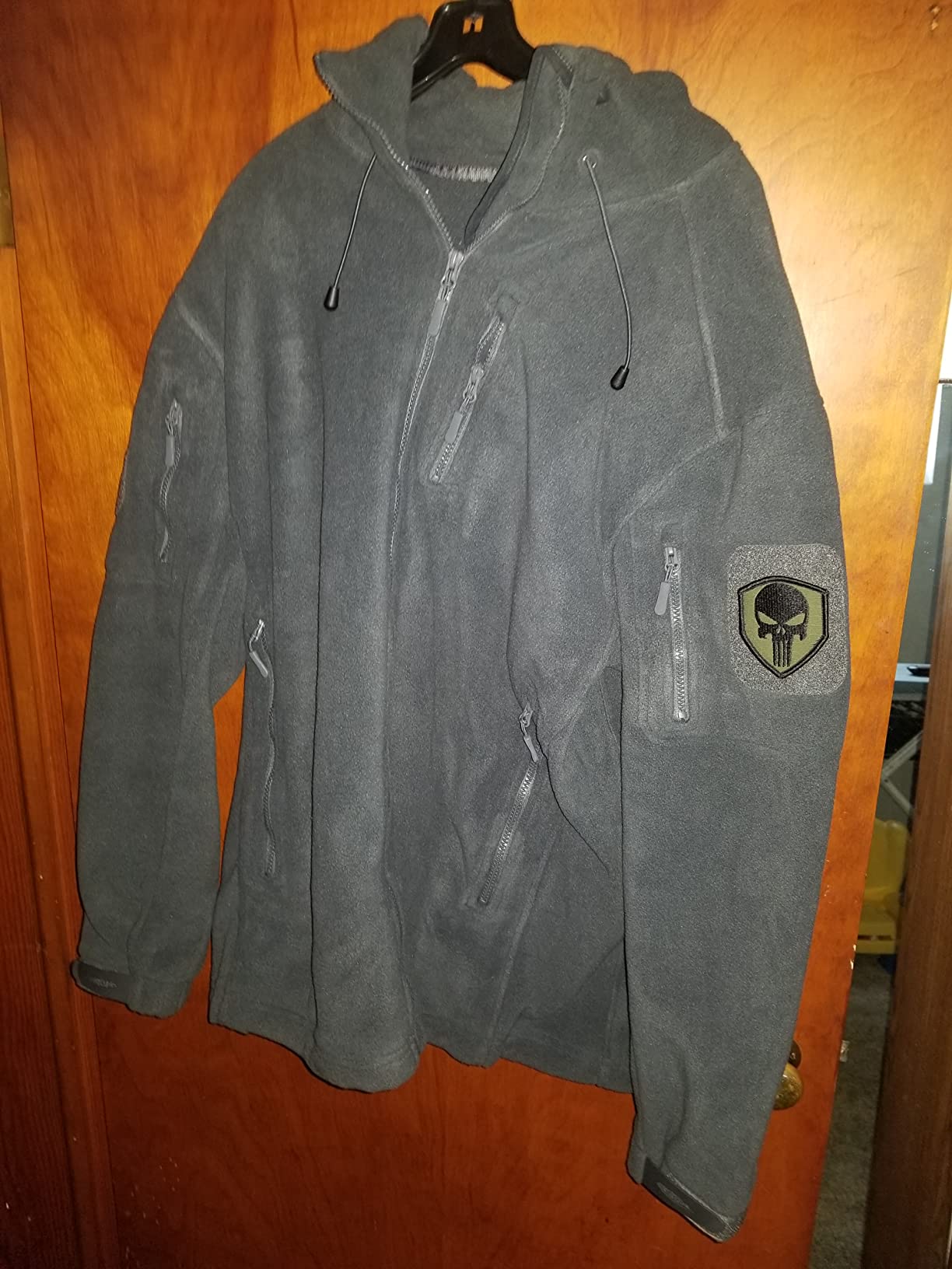 Men's Tactical Fleece Jacket Heavyweight Military Hoodie with 6 Pockets customer photo 2
