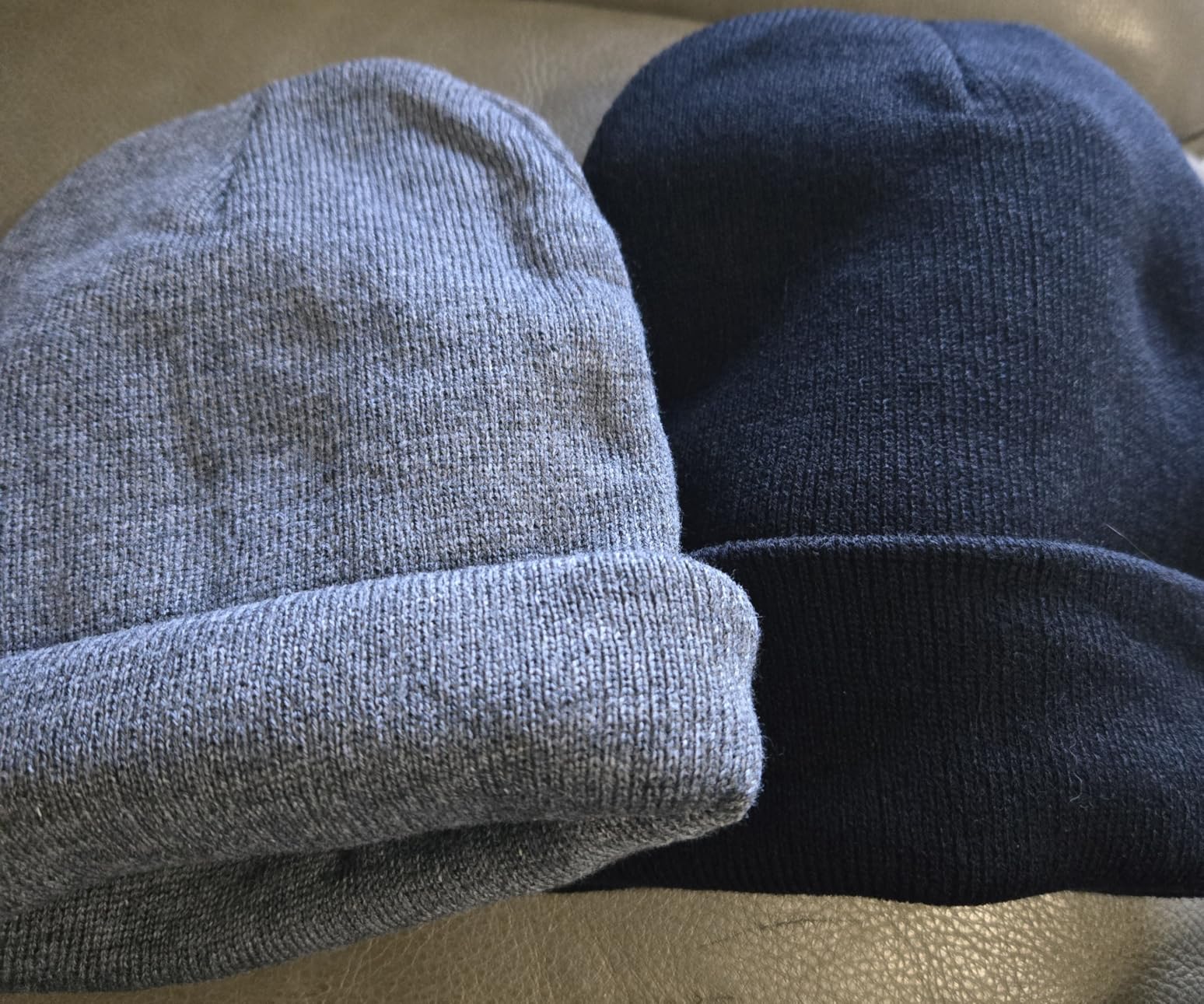 1&2 Pack Beanie for Men Women Slouchy Beanie Hats Winter Knit Caps Soft Ski Hat Unisex customer photo 1