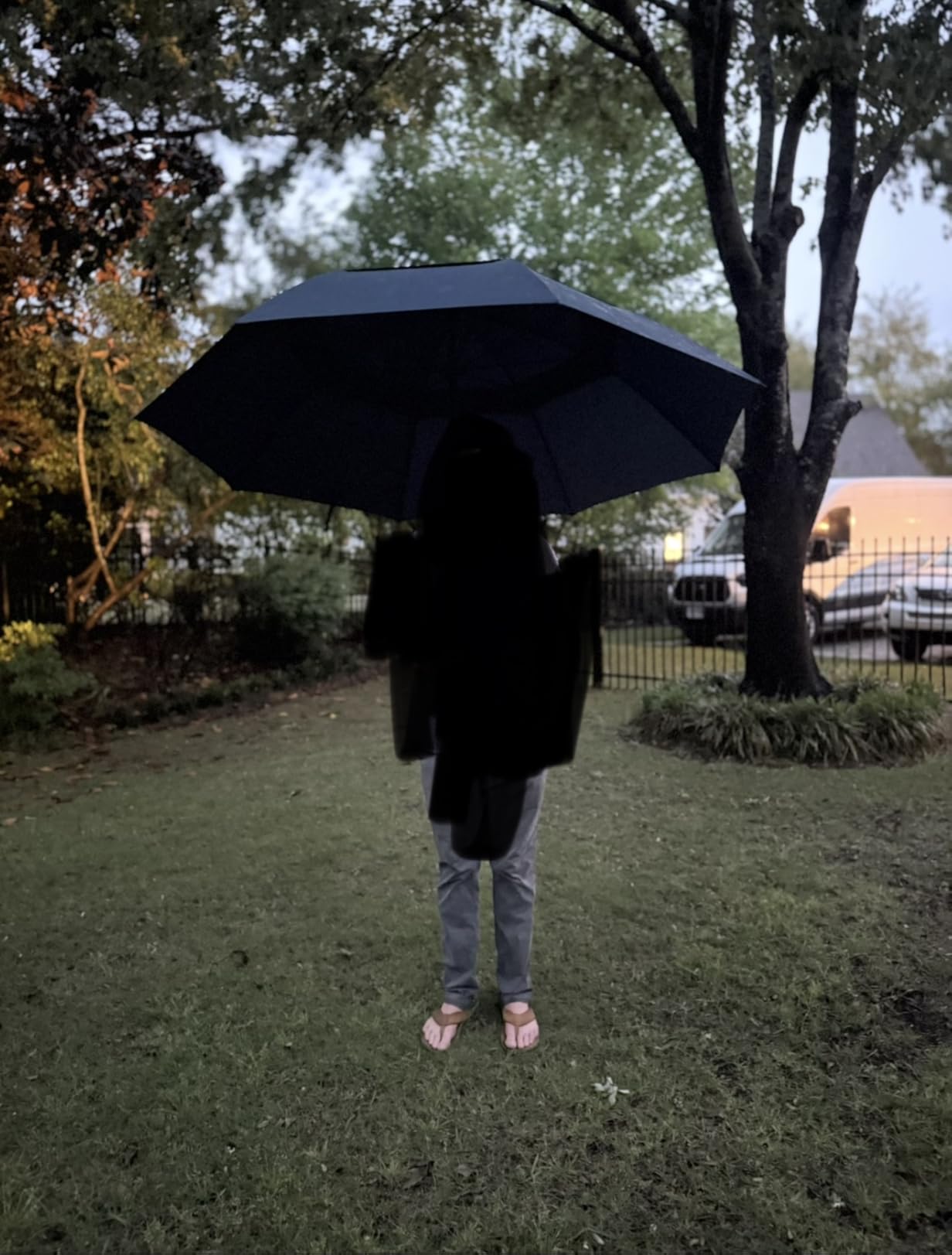 G4Free 80 Inch Huge Large Oversize Golf Umbrella Double Canopy Vented Windproof Stick Umbrellas, 6.6 Ft Heavy Duty for Outdoor Doorman Family customer photo 1