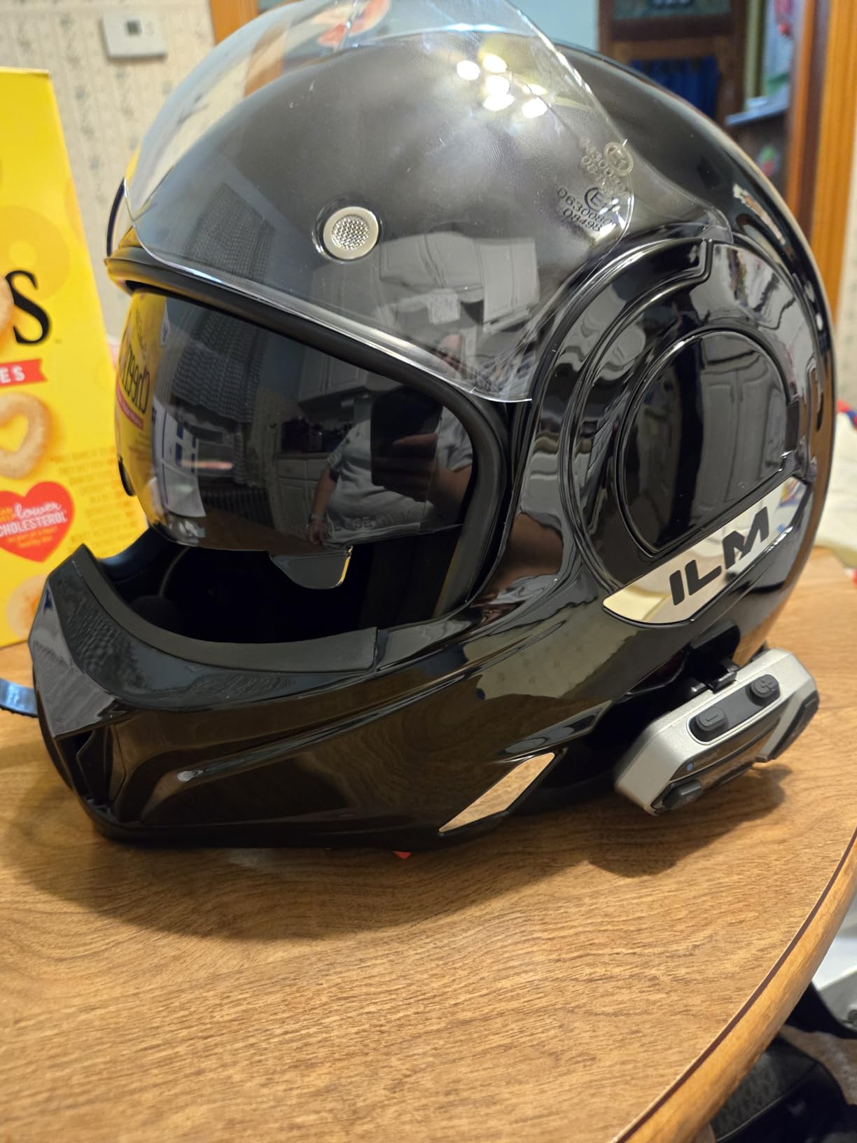 ILM Vintage Full Face Modular Motorcycle Helmet for Adults Men ATV UTV Snowmobile with 180° Reversible Chin Guard DOT ILM-B707 customer photo 2