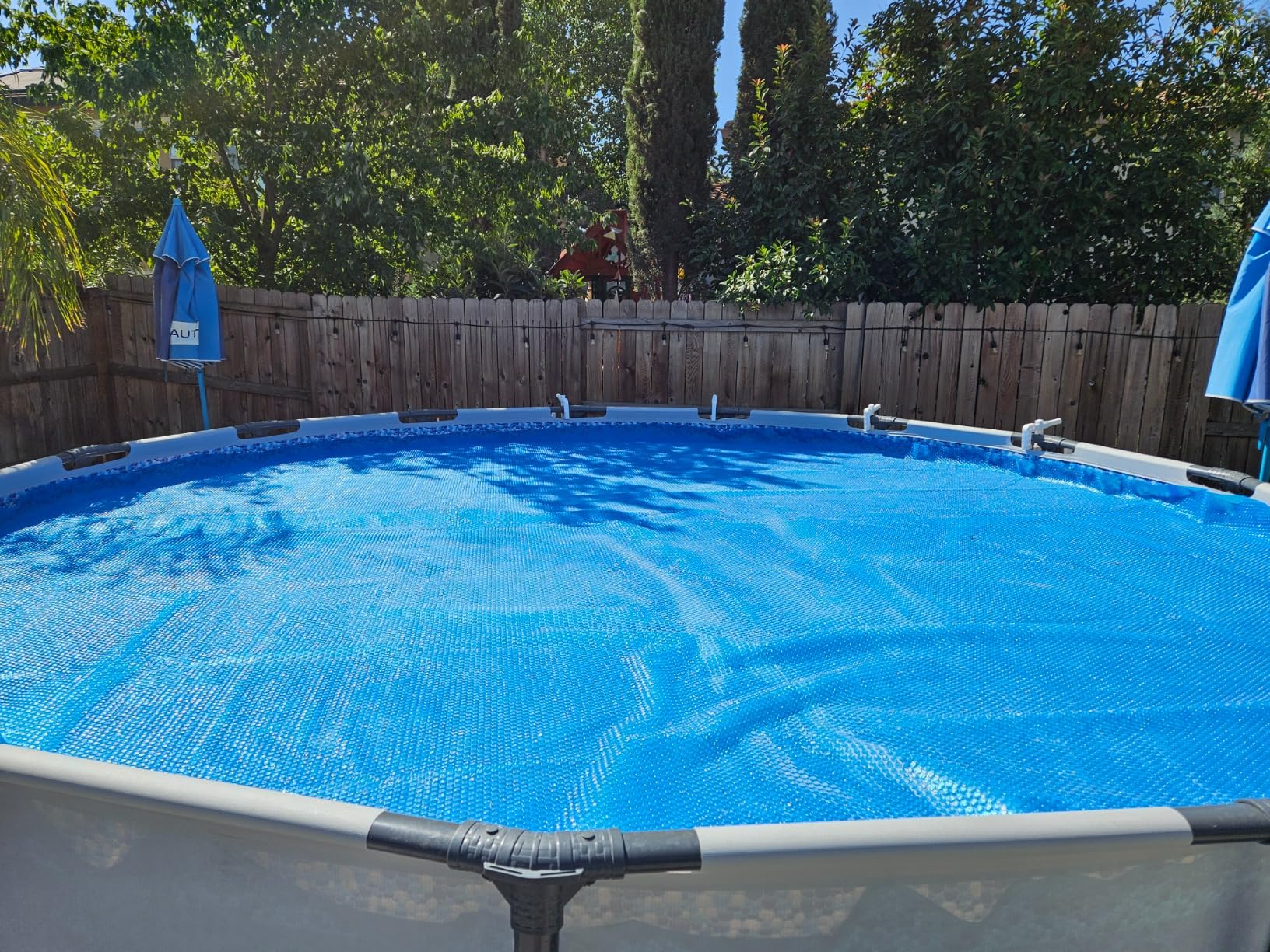 Solar Pool Cover 6 Ft Diameter Round Solar Blanket for Above Ground Inground Pools, Hot Tub SPA Bubble Wrap Pool Protector, 12 Mil Circle Thermal Covers Floating Blanket Mat for Swimming Pools customer photo 2