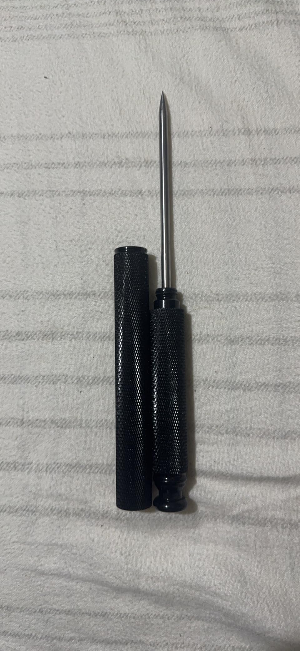 Stainless Steel Ice Pick with Safety Cover, Pick Tool for Breaking Ice, Non-slip Antiskid Handle for Easy to Grip (Silver) customer photo 2