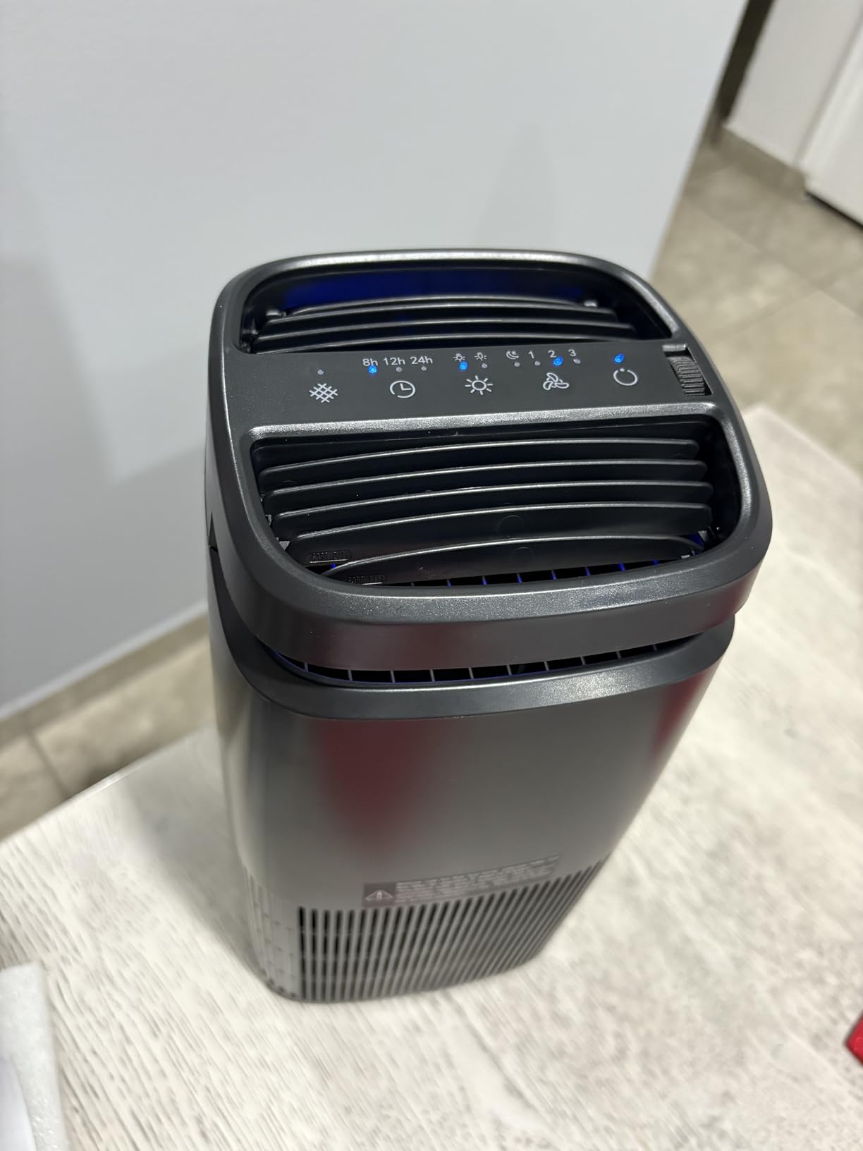 POMORON 4-in-1 Air Purifiers for Home, Air Ionizer Negative Ion Generator, True H13 Filter, UV, Covers 1250 Ft², MJ002H, Black customer photo 2