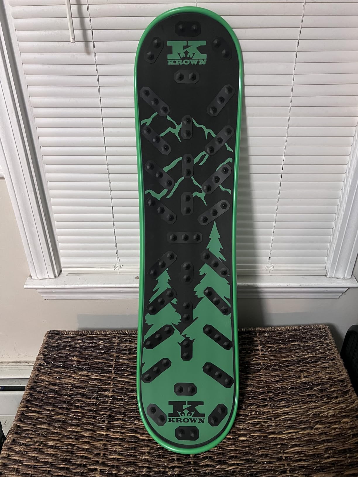 Krown Snowskate Plastic Polymer Skateboard Style Dual Kick Snowboard with Foam Grip - Many Graphics customer photo 1