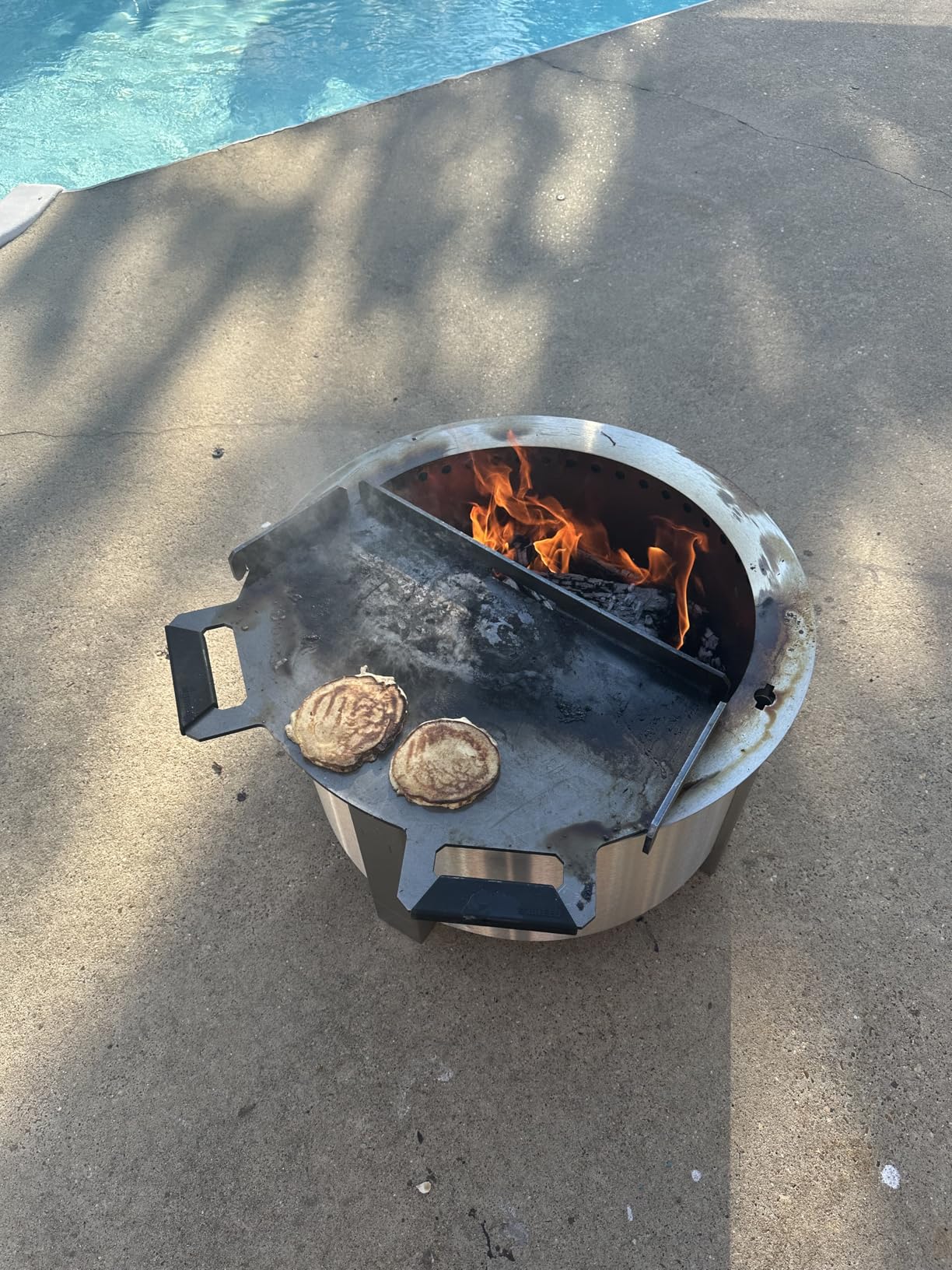 Breeo Smokeless Fire Pit (X Series 24, Stainless Steel) | 27.5 inch Smokeless Firepit for Outside | 62 Pounds | Ideal for Families customer photo 1
