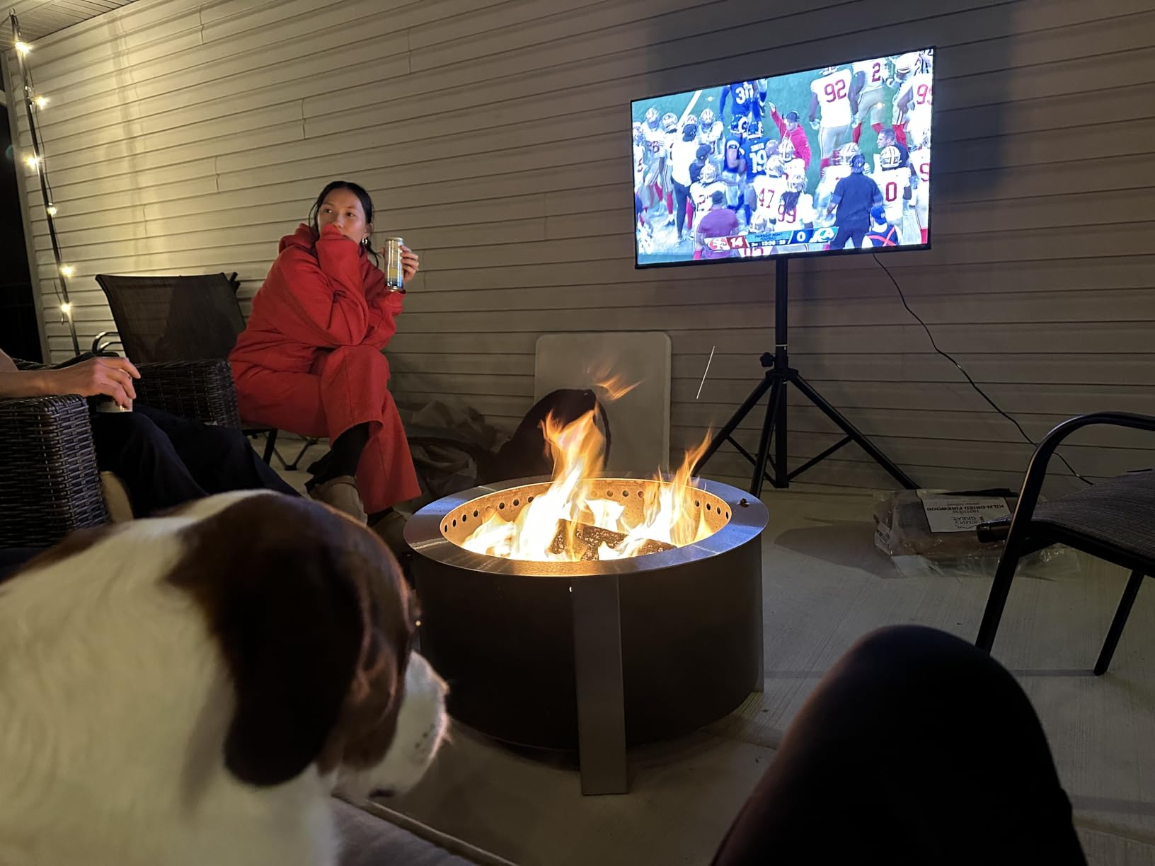 Breeo Smokeless Fire Pit (X Series 24, Stainless Steel) | 27.5 inch Smokeless Firepit for Outside | 62 Pounds | Ideal for Families customer photo 2